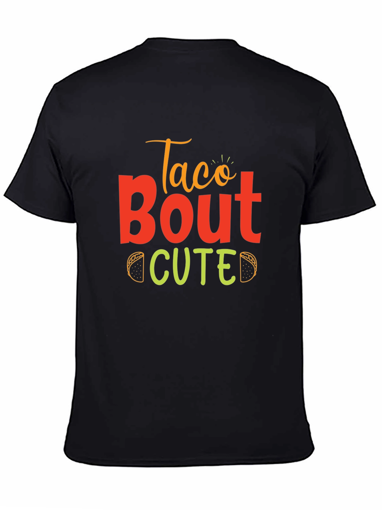 Black Taco Bout Cute T-Shirt view 4