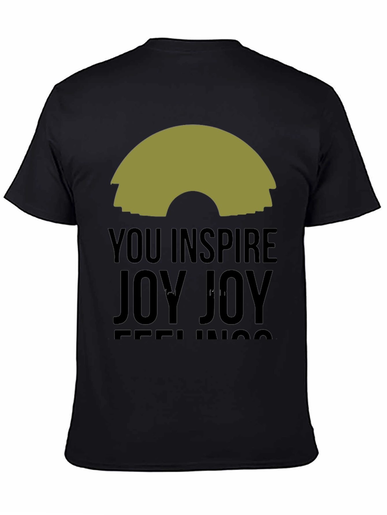 Black Inspire Joy Black Graphic Tee view 4