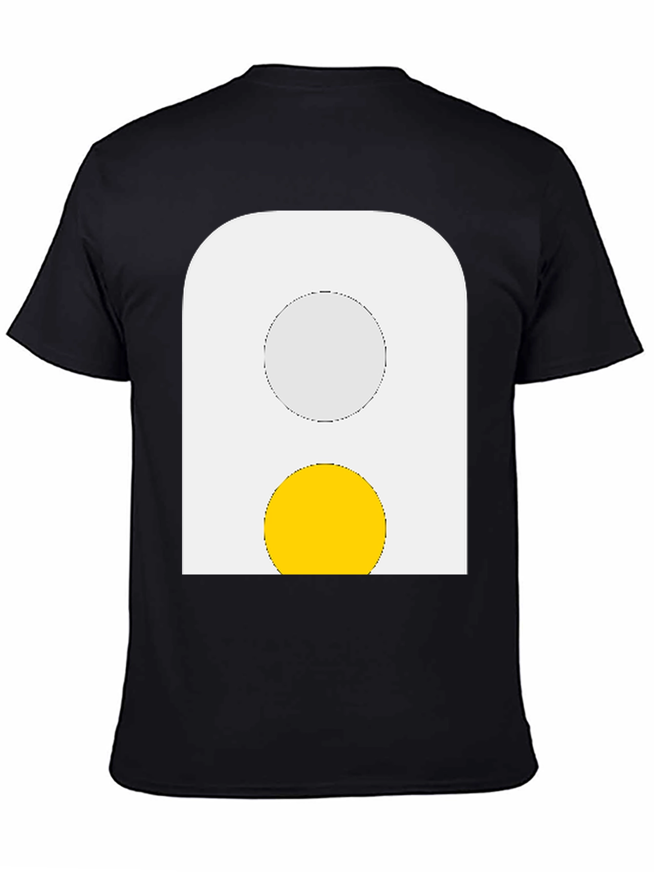 Black Egg Graphic Tee - Black Cotton Shirt view 4