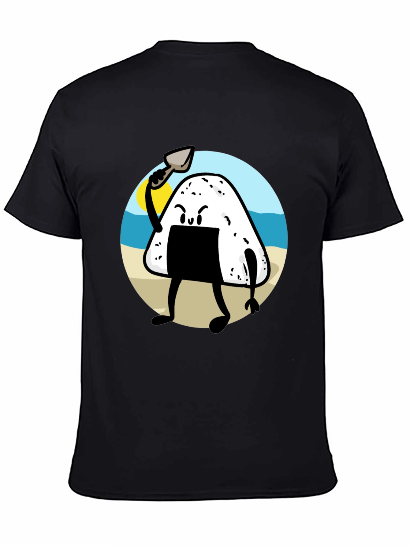 Black Onigiri Warrior Tee view 4