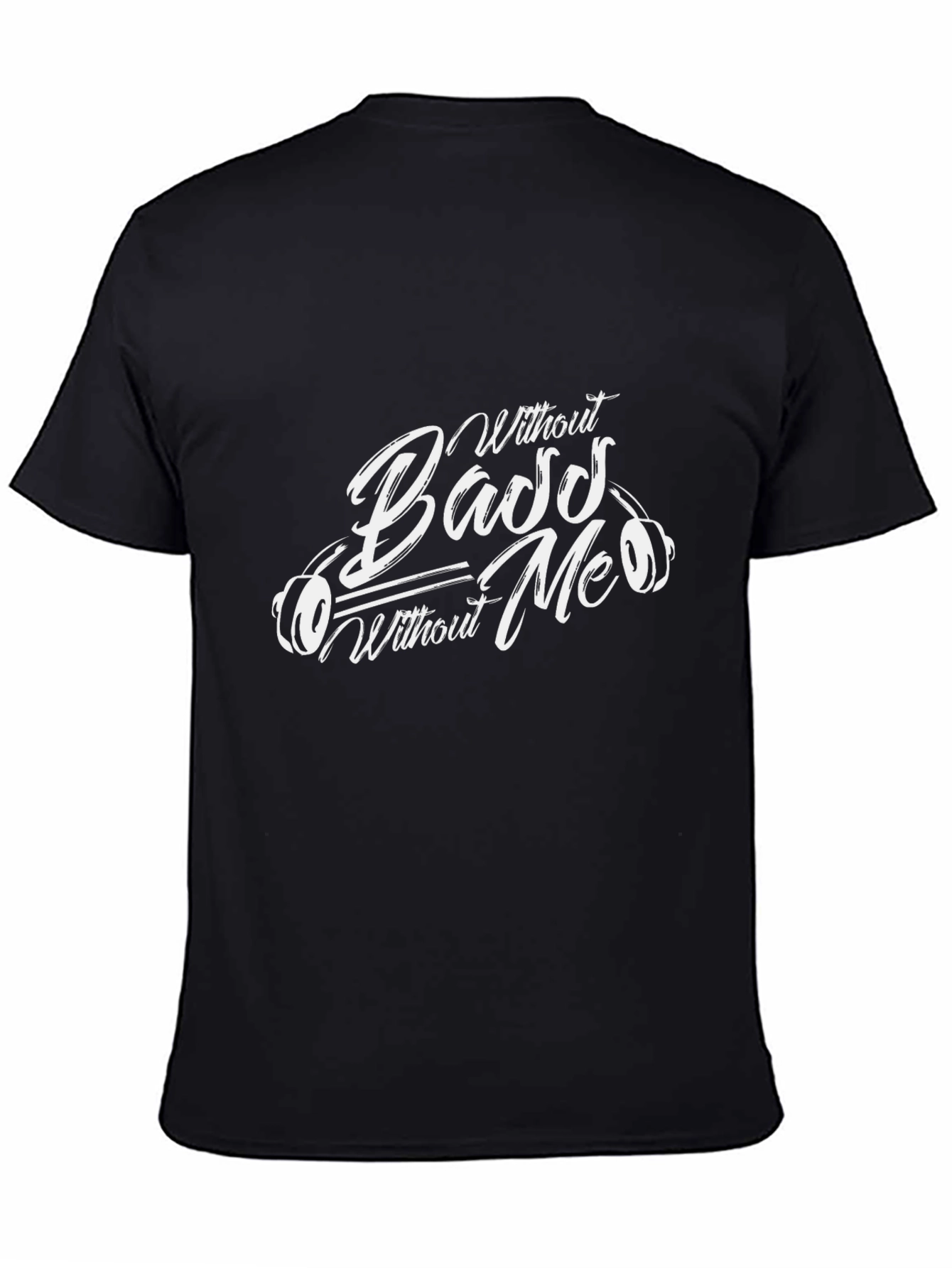 Bass Without Me T-Shirt - Black Graphic Tee - 4