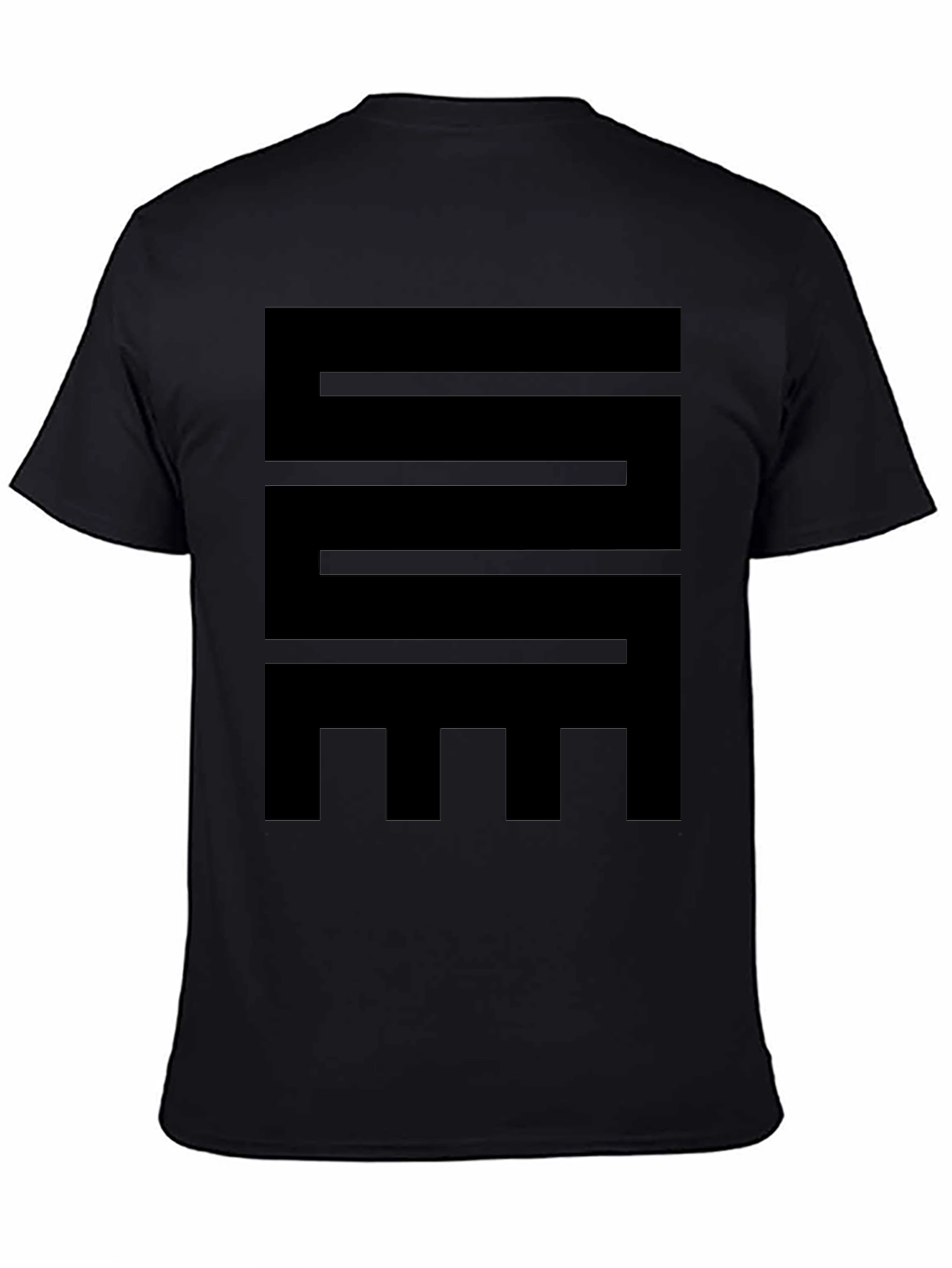 Black Adinkra Mmere Dane T-Shirt - Black view 4