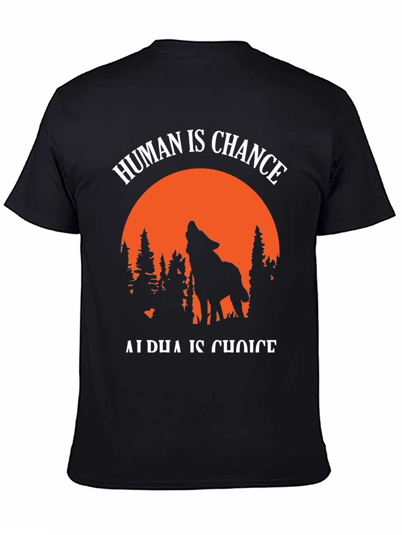 Black Human is Chance Wolf Graphic Tee view 4