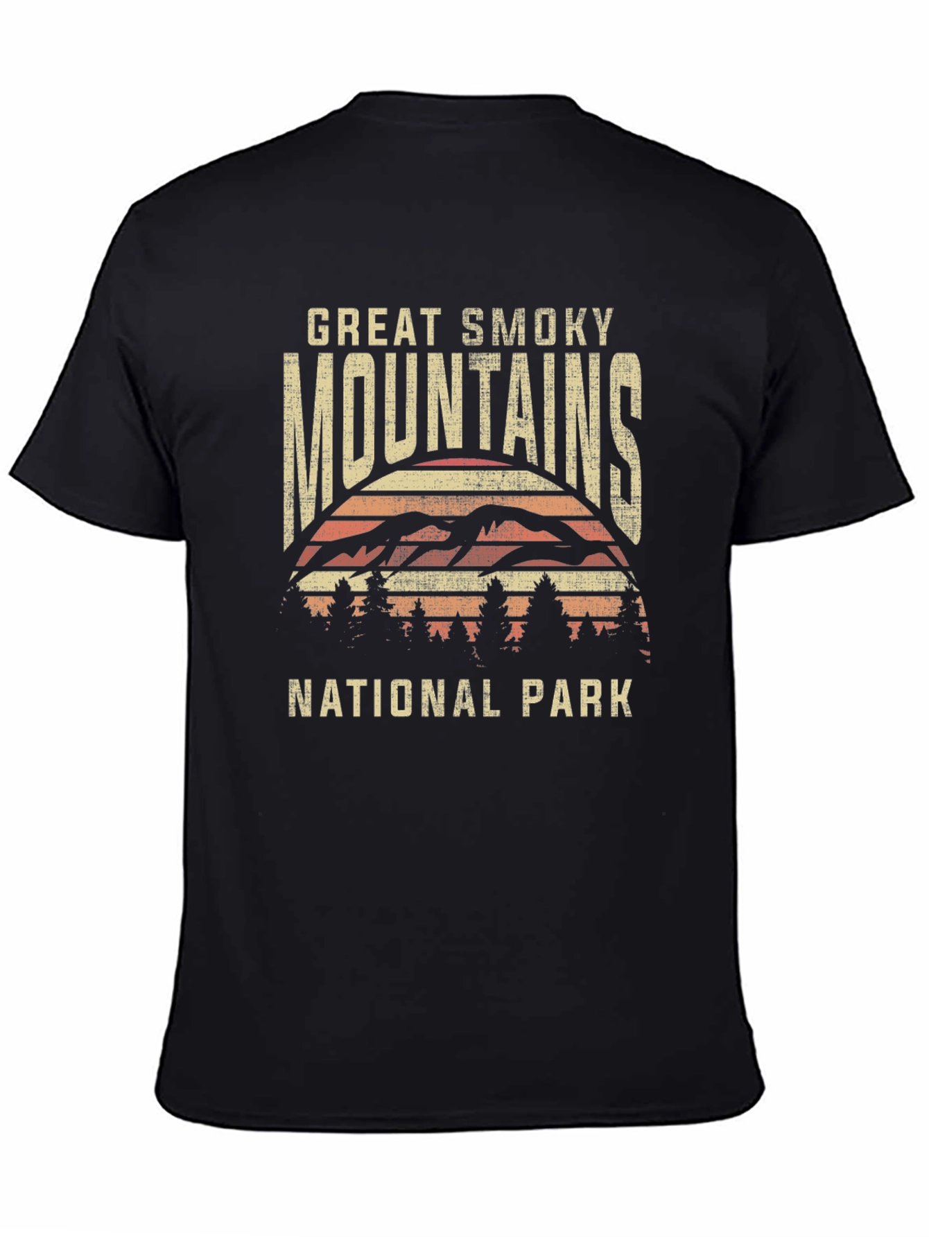 Black Great Smoky Mountains National Park T-Shirt view 4
