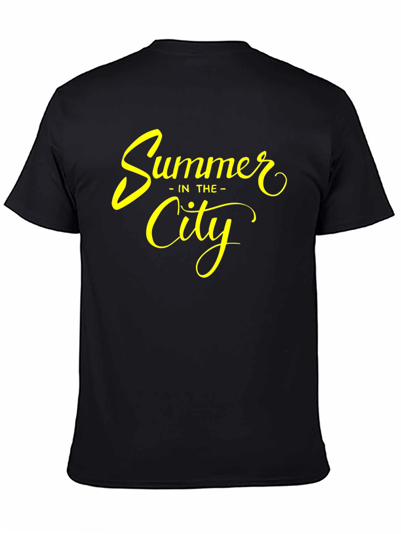 Black Summer in the City Graphic Tee - Stylish Black T-Shirt view 4