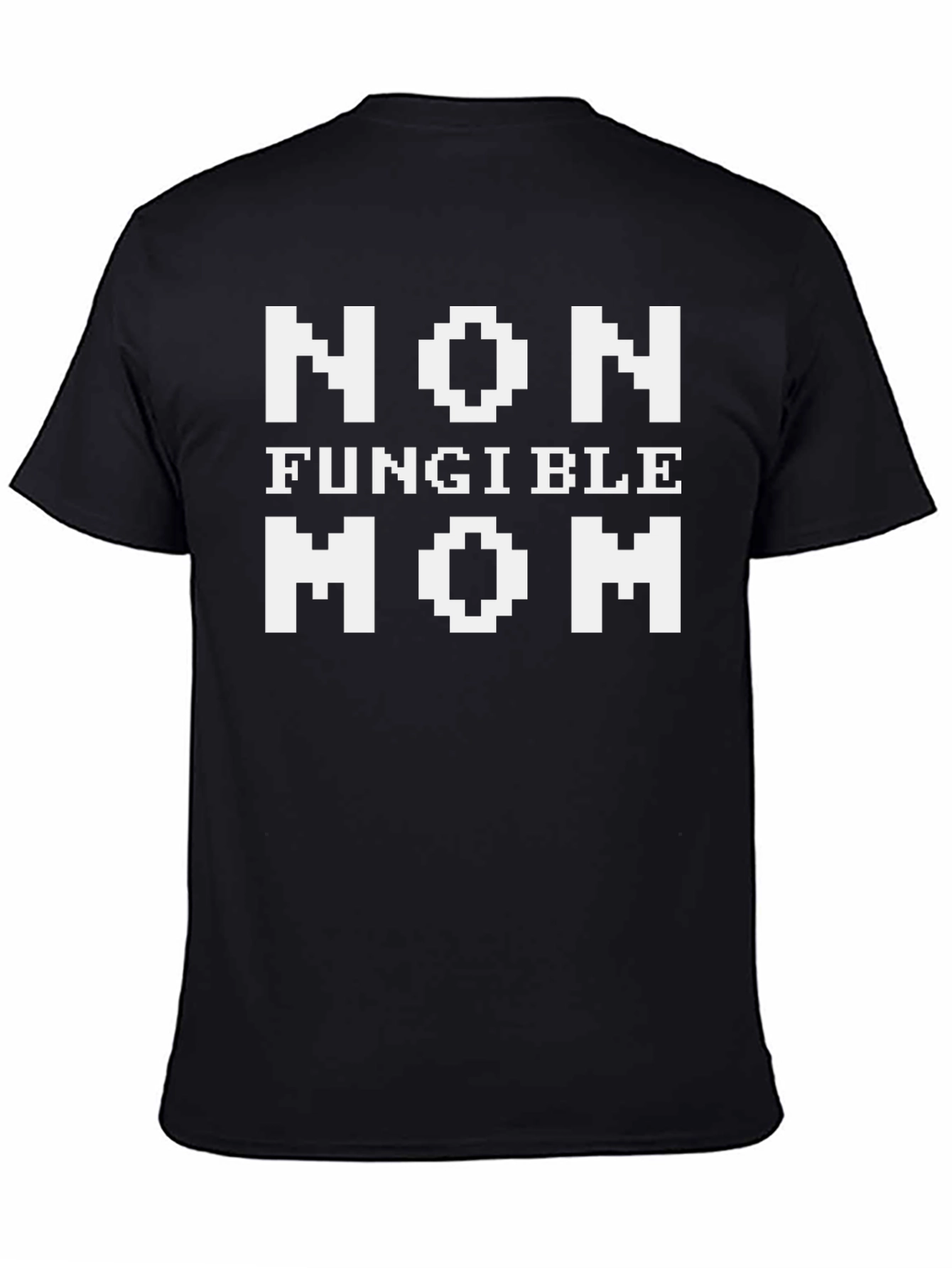 Black Non Fungible Mom Novelty Graphic Tee view 4