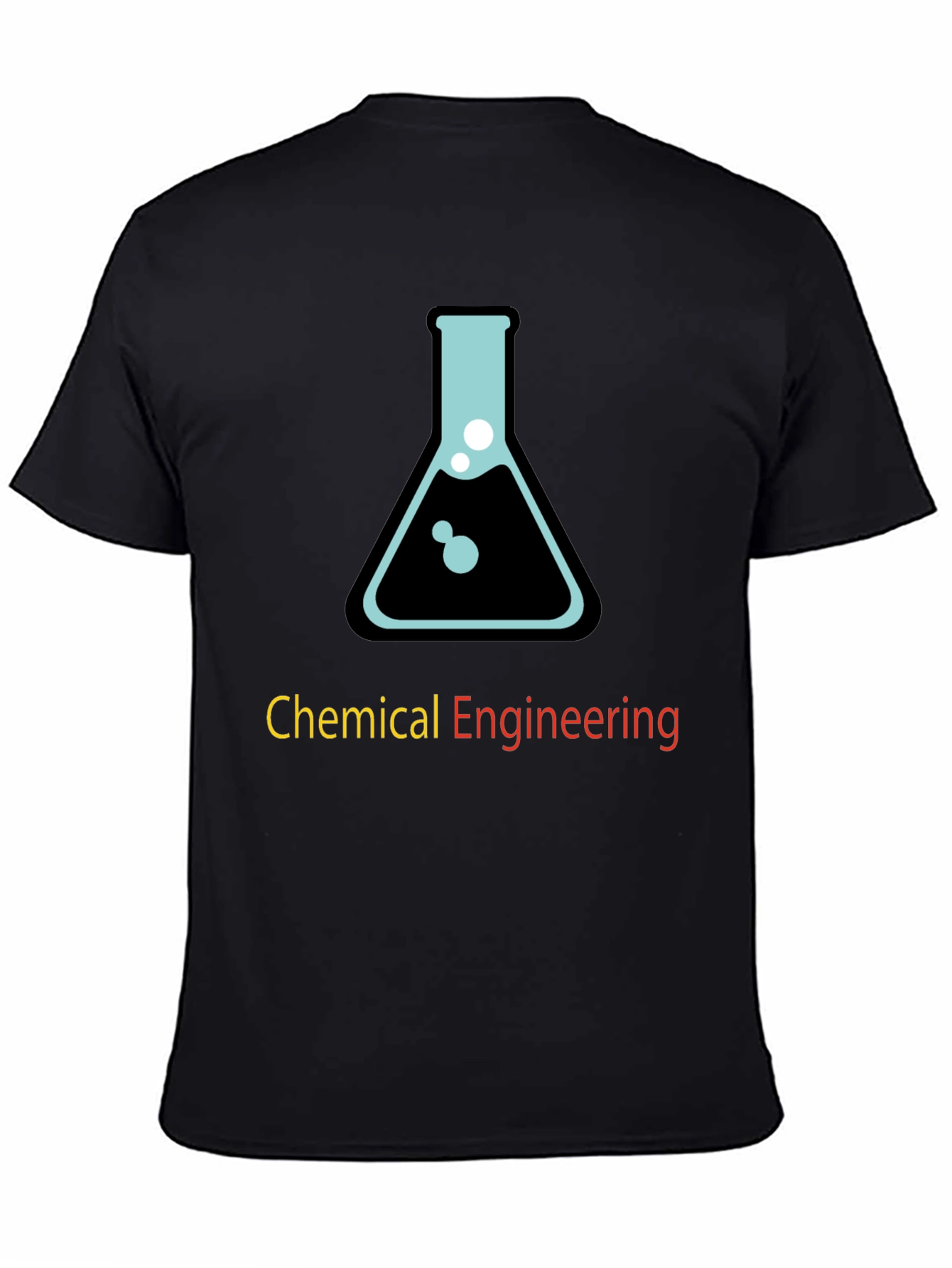 Black Chemical Engineering T-Shirt - Science Lab Design view 4