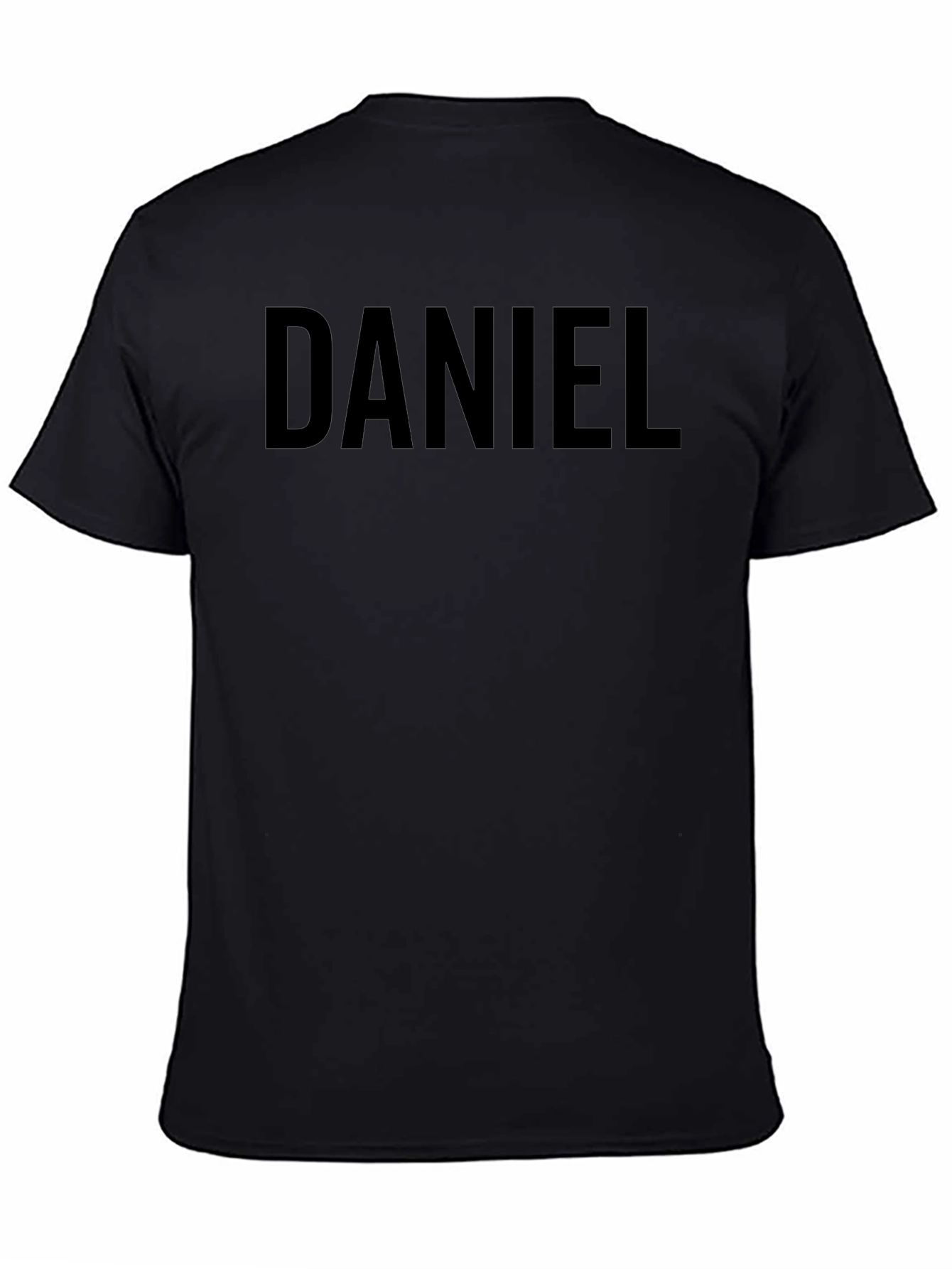 Black Daniel Graphic Tee - Black Cotton Blend view 4