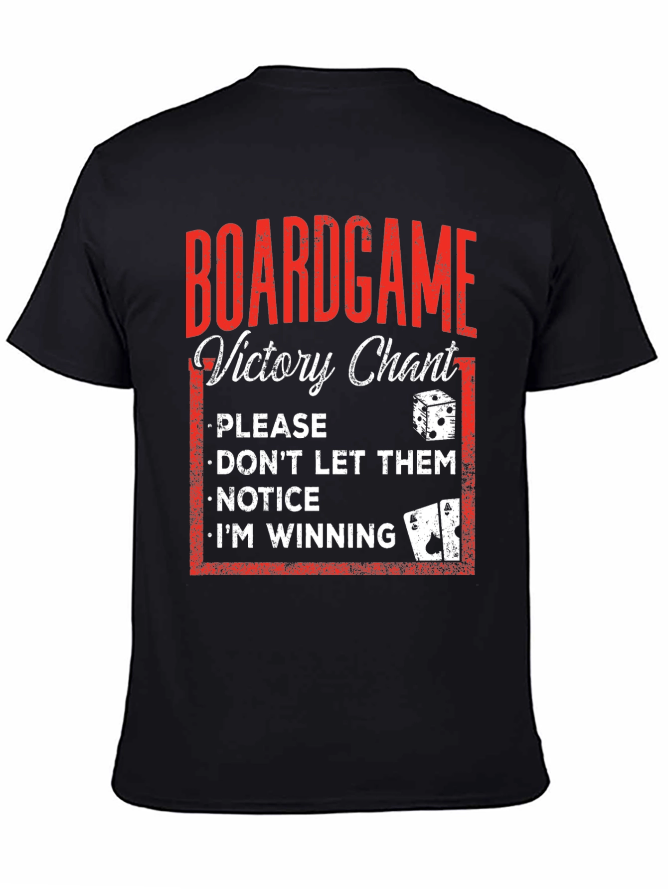 Boardgame Victory Chant T-Shirt - Funny Game Night Apparel - 4