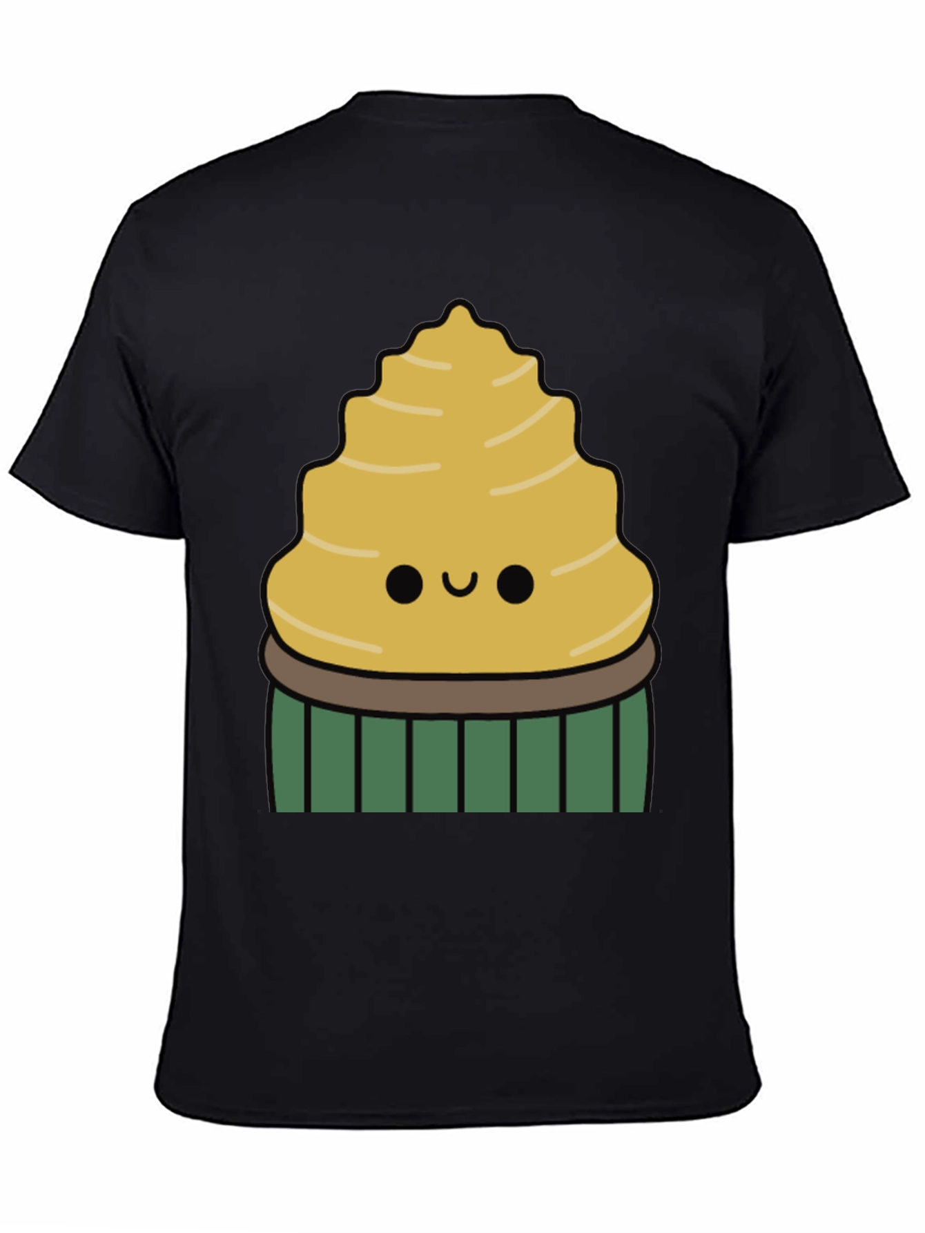 Black Cute Cupcake Graphic Tee view 4