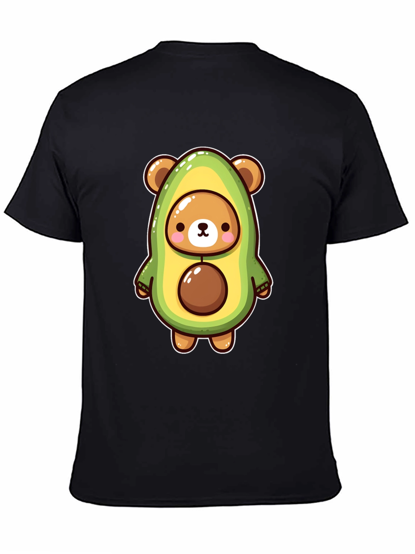 Black Avocado Bear Graphic Tee - Fun & Unique Design view 4