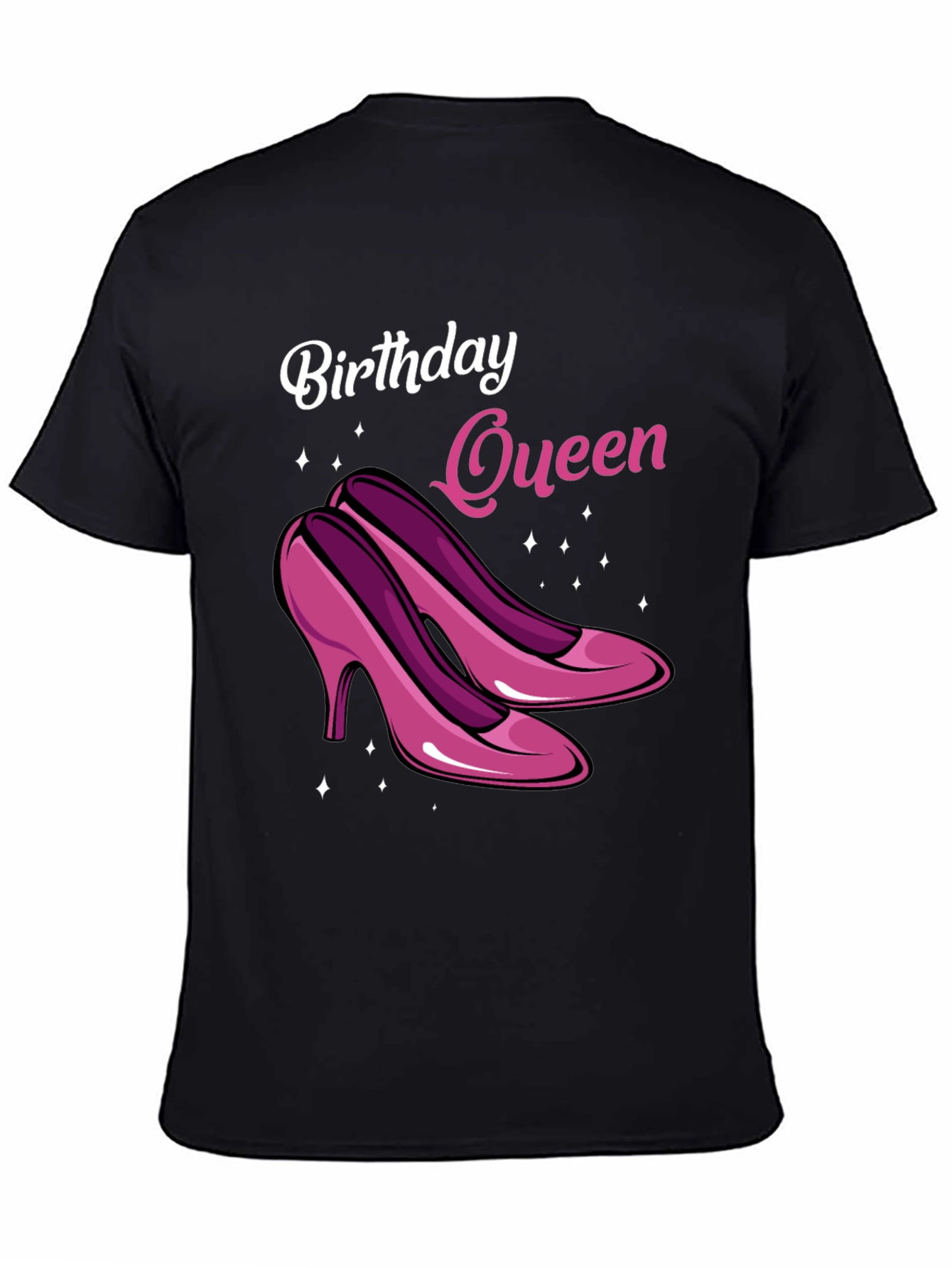 Black Birthday Queen Graphic Tee view 4