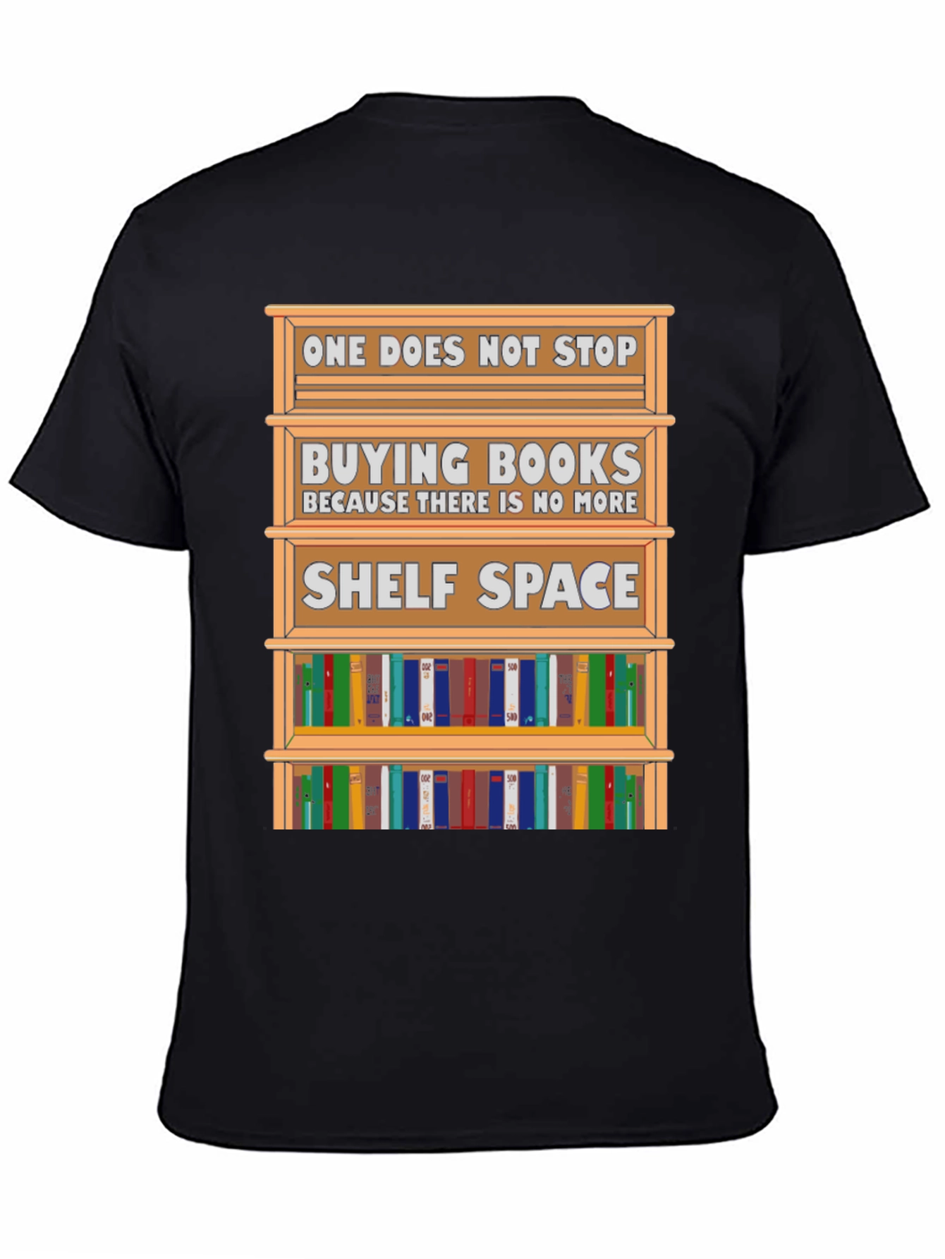 Black Book Lover T-Shirt: One Does Not Stop Buying view 4