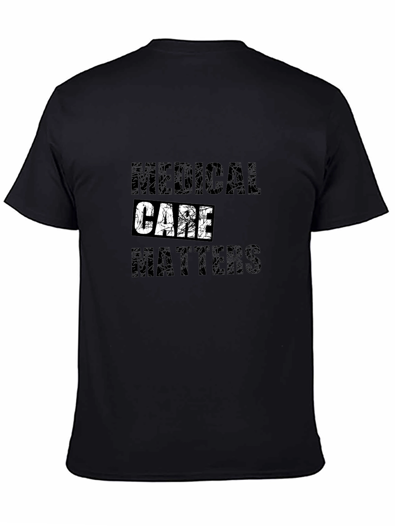 Black Medical Care Matters Graphic Tee view 4