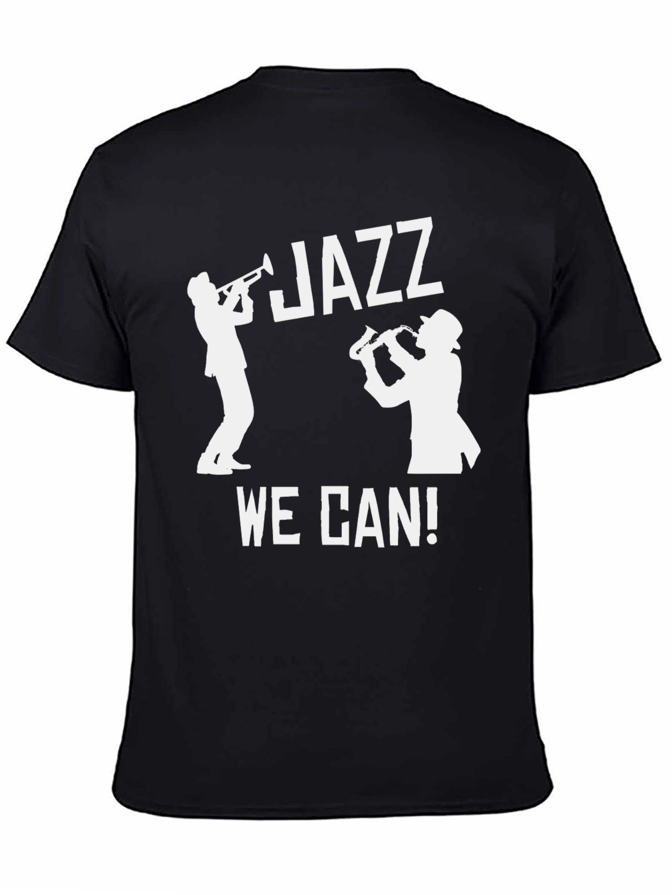 Black Jazz Music T-Shirt - We Can! view 4