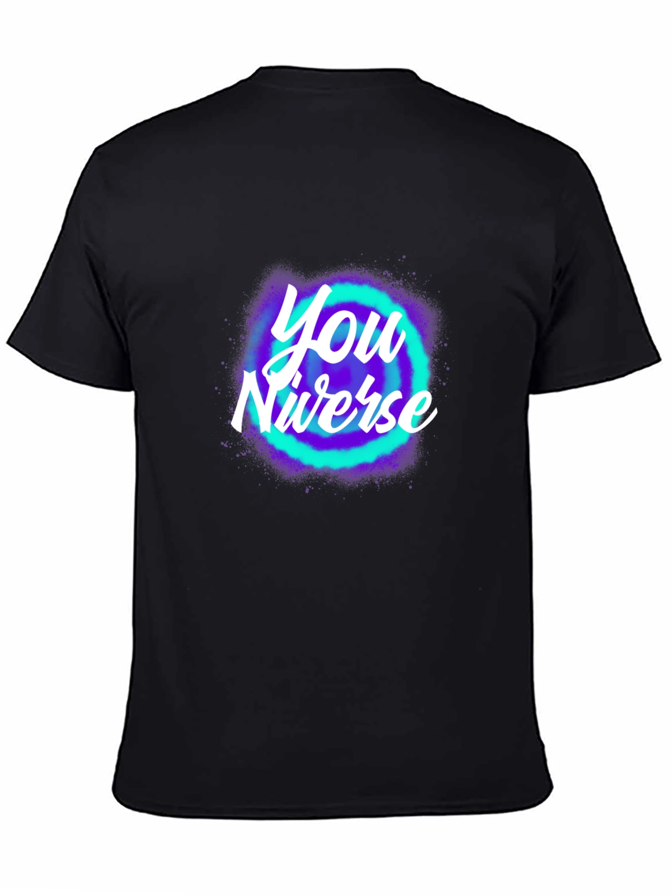 Black You Niverse Graphic T-Shirt - Trendy Black Tee view 4