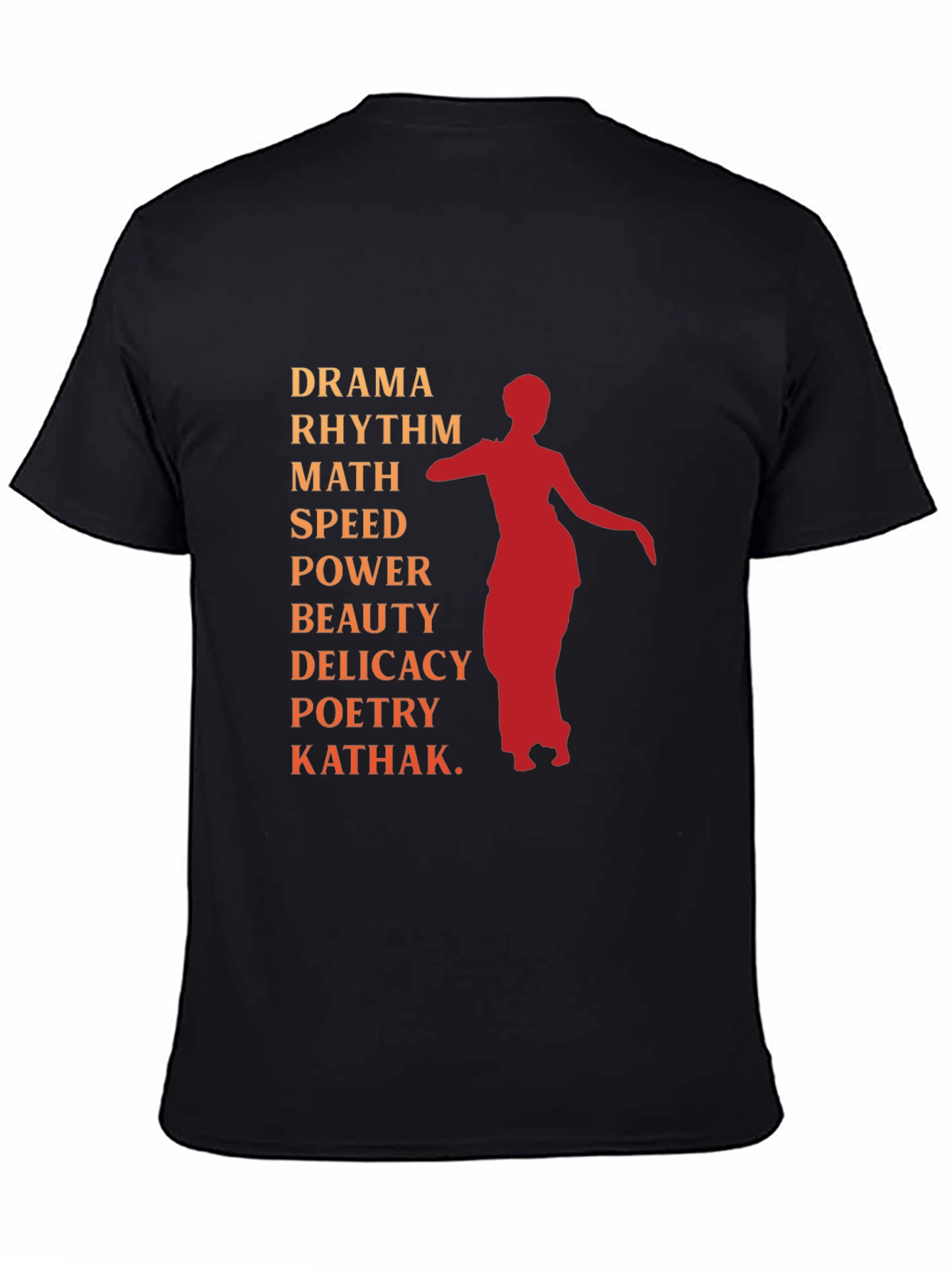 Black Drama Kathak Graphic Tee view 4