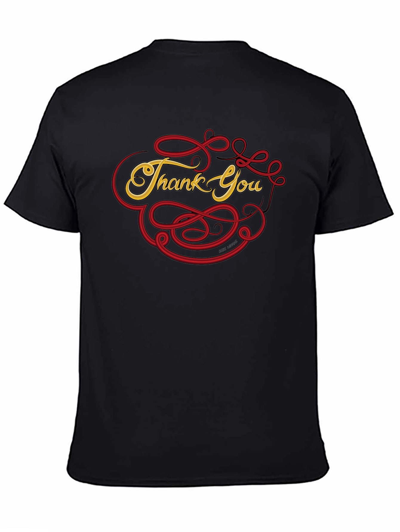 Thank You Graphic Tee - Casual Comfort - 4