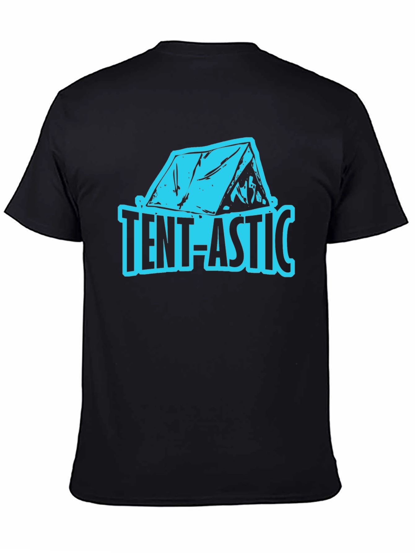 Black Tent-astic Graphic Tee - Camping Adventure Shirt view 4