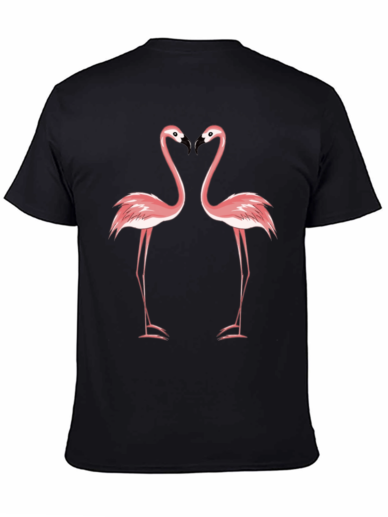 Black Flamingo Love Graphic Tee - Black T-Shirt view 4