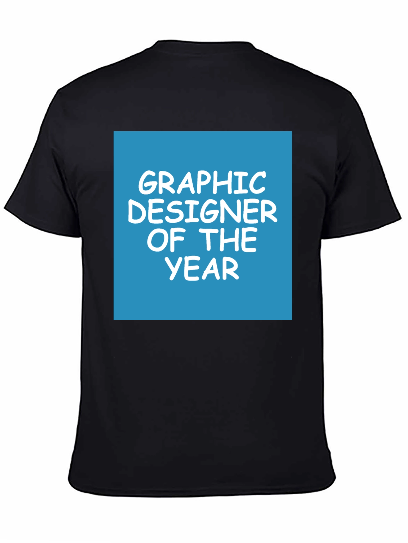 Graphic Designer of the Year Tee - Black Cotton Blend - 4