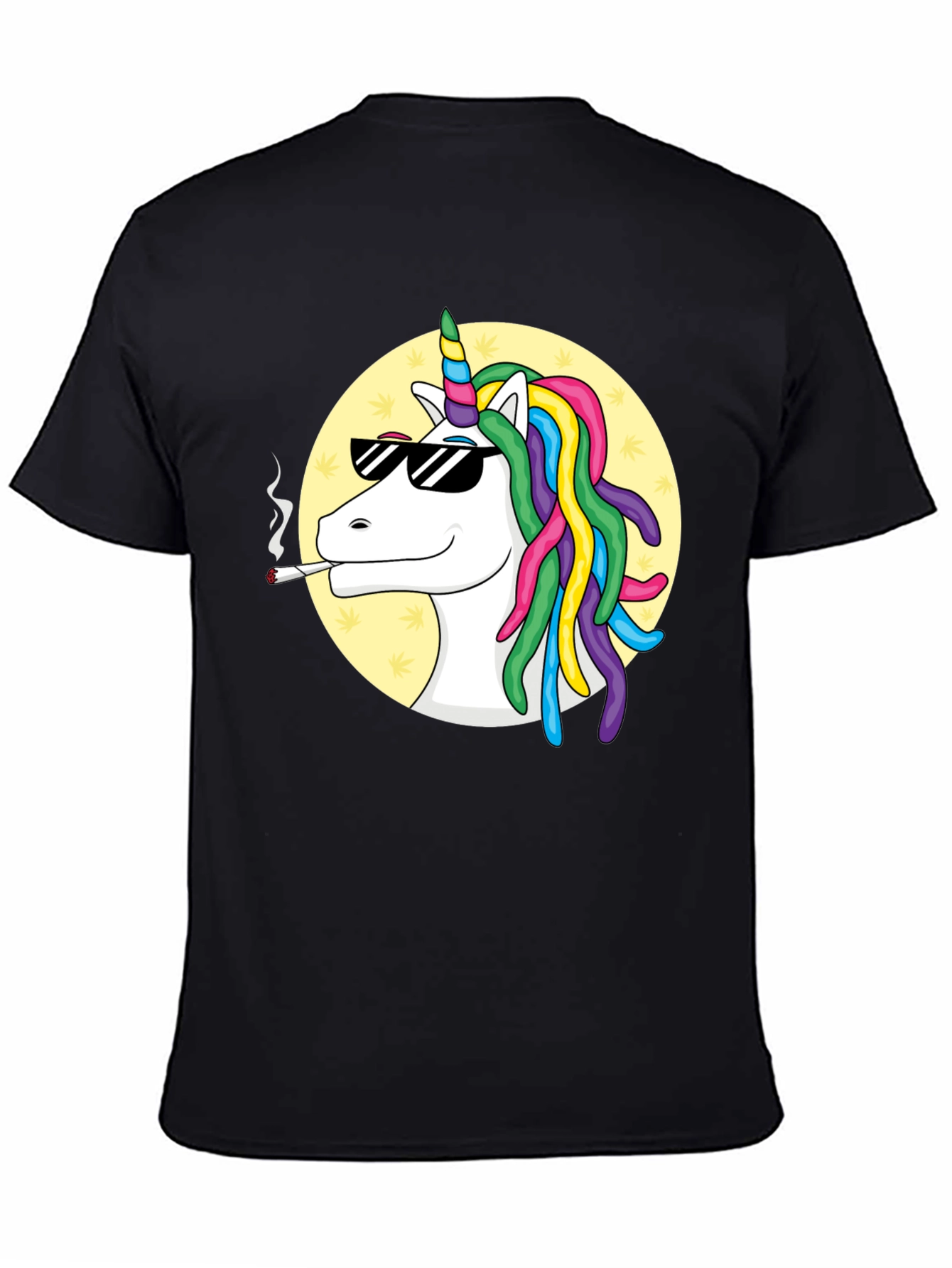 Black Cool Unicorn T-Shirt view 4