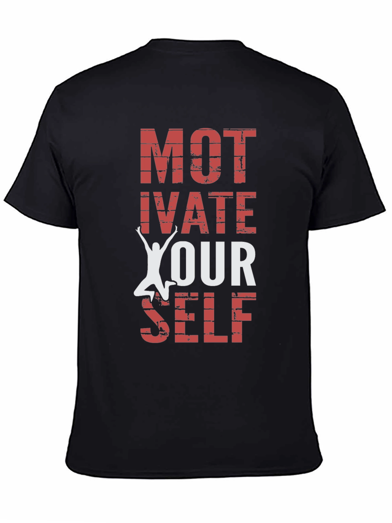 Black Motivate Yourself Graphic Tee view 4