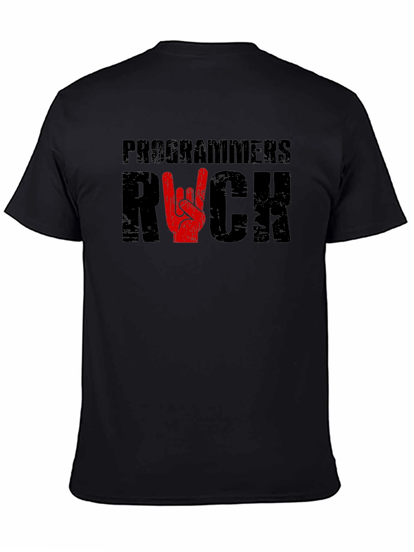 Black Programmers Rock T-Shirt view 4