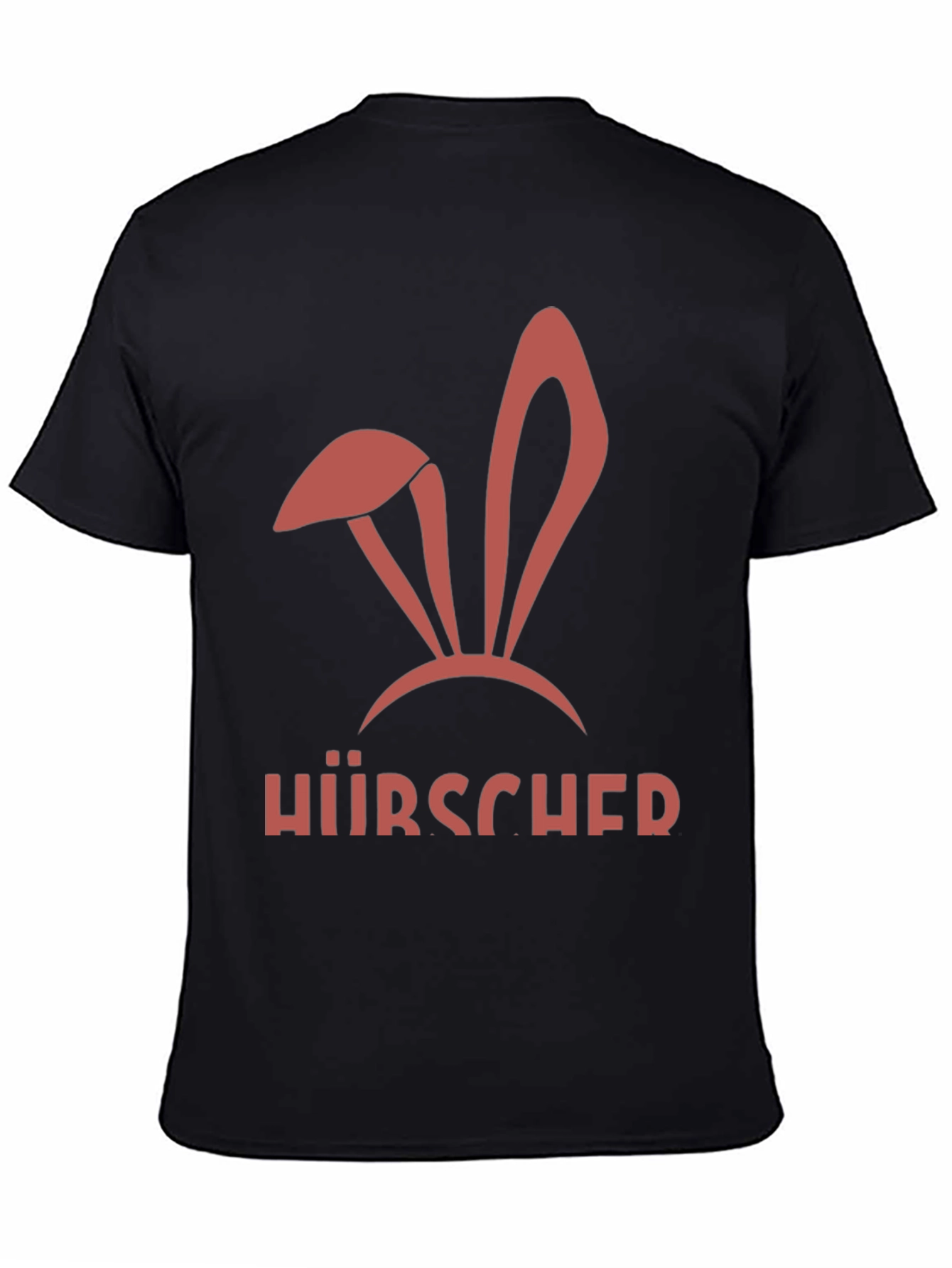 Black Hirscher Bunny Ears Black T-Shirt view 4