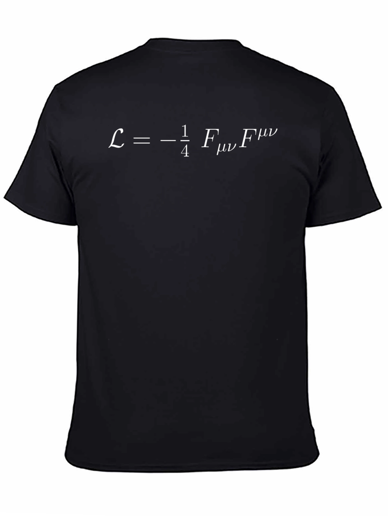 Black Physics Equation T-Shirt - Science Geek Apparel view 4