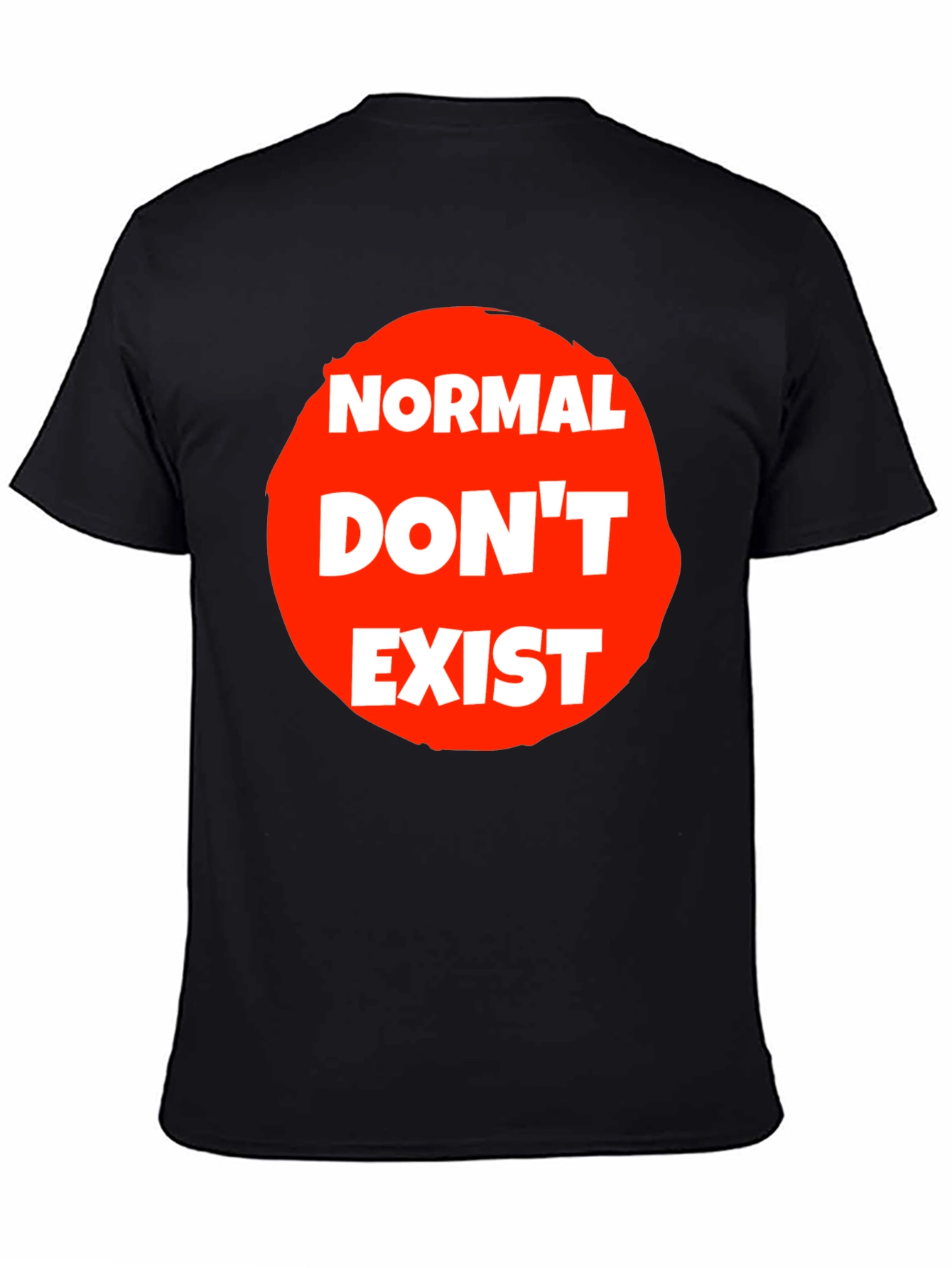 Black Normal Don't Exist Graphic Tee - Unisex view 4