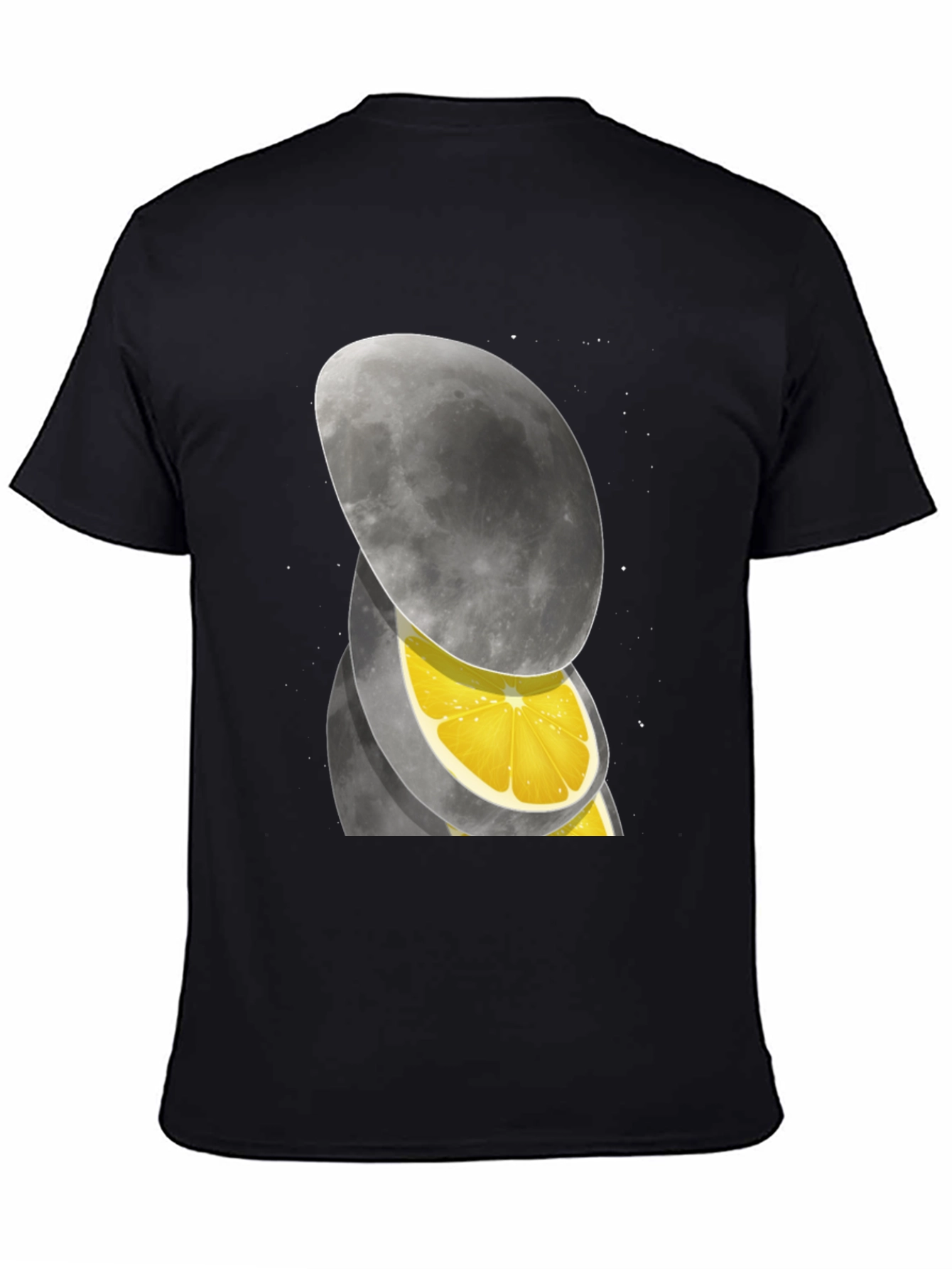 Black Moon Slice T-Shirt - Unique Graphic Tee view 4