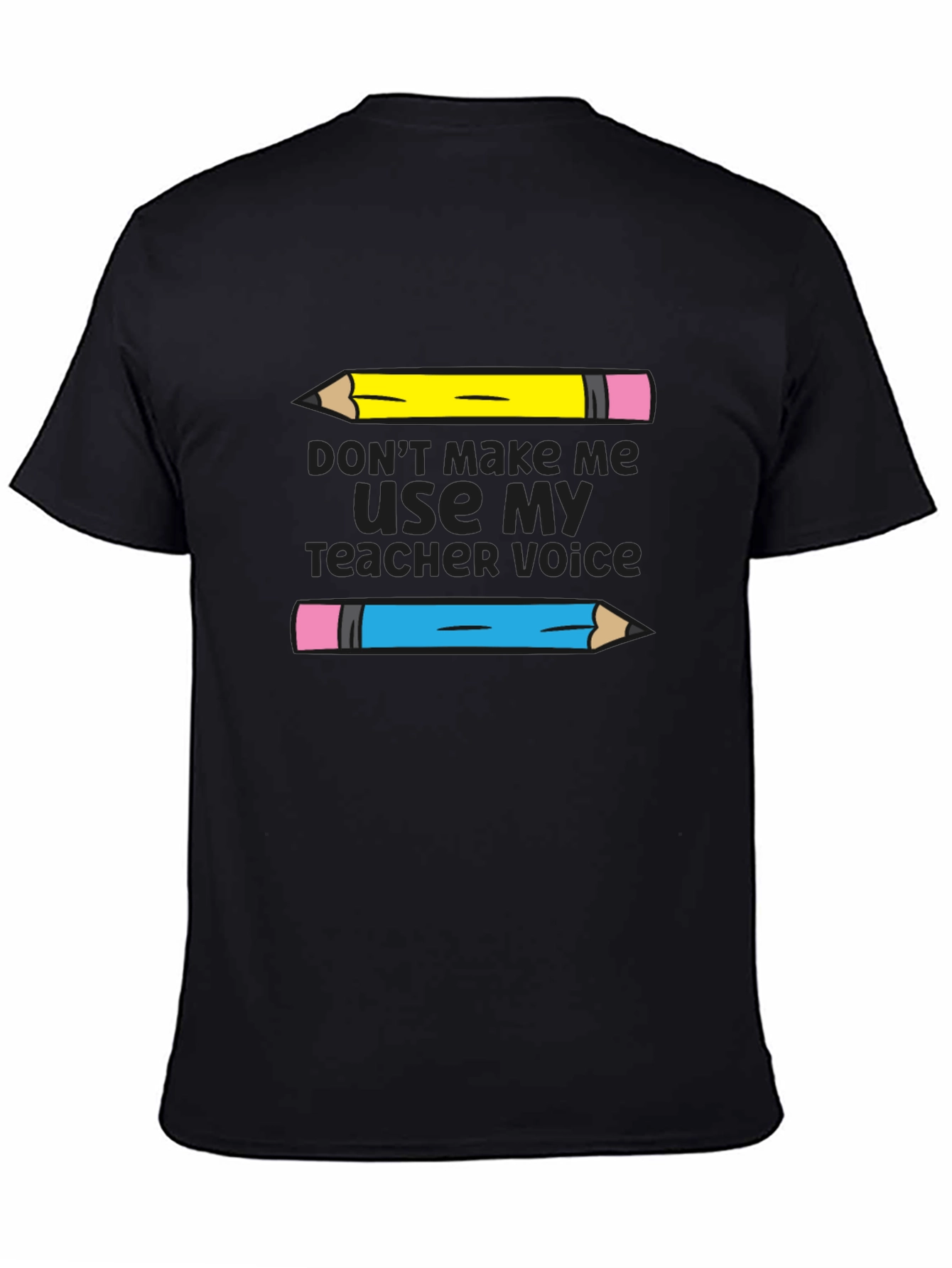 Black Teacher Voice T-Shirt - Funny Teacher Gift view 4