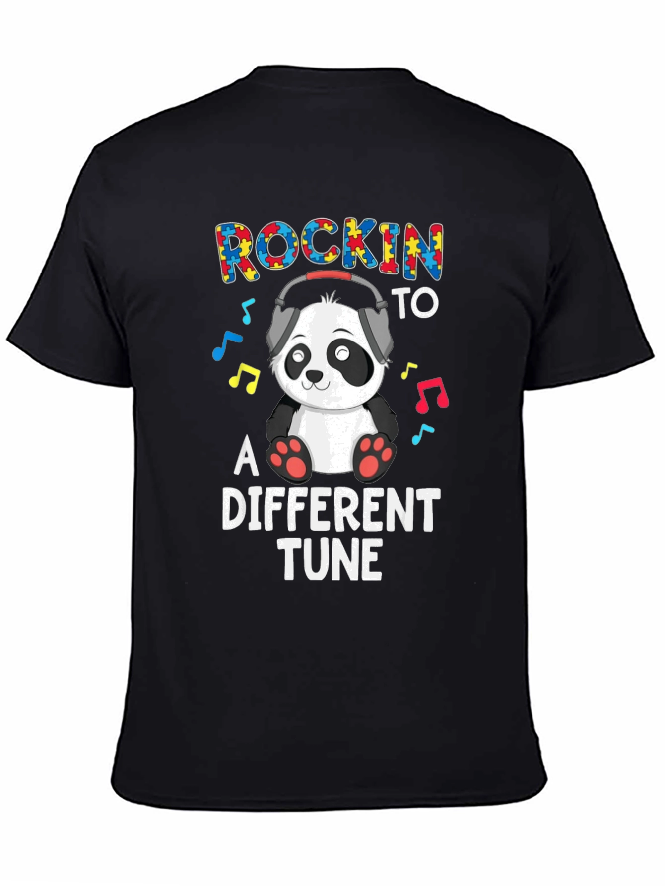 Black Rockin' to a Different Tune T-Shirt view 4