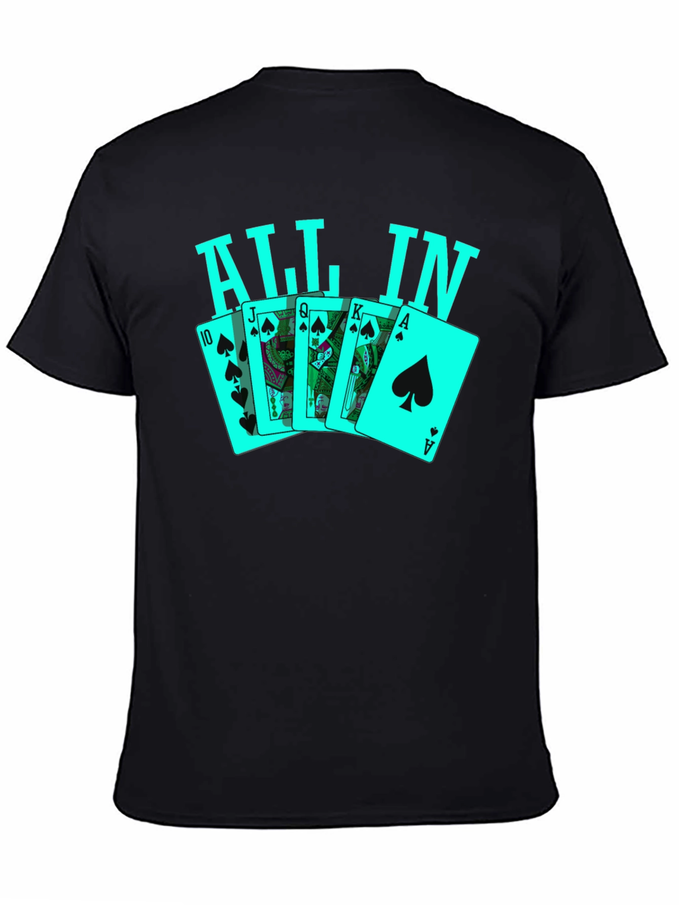 All In Poker Card T-Shirt - 4
