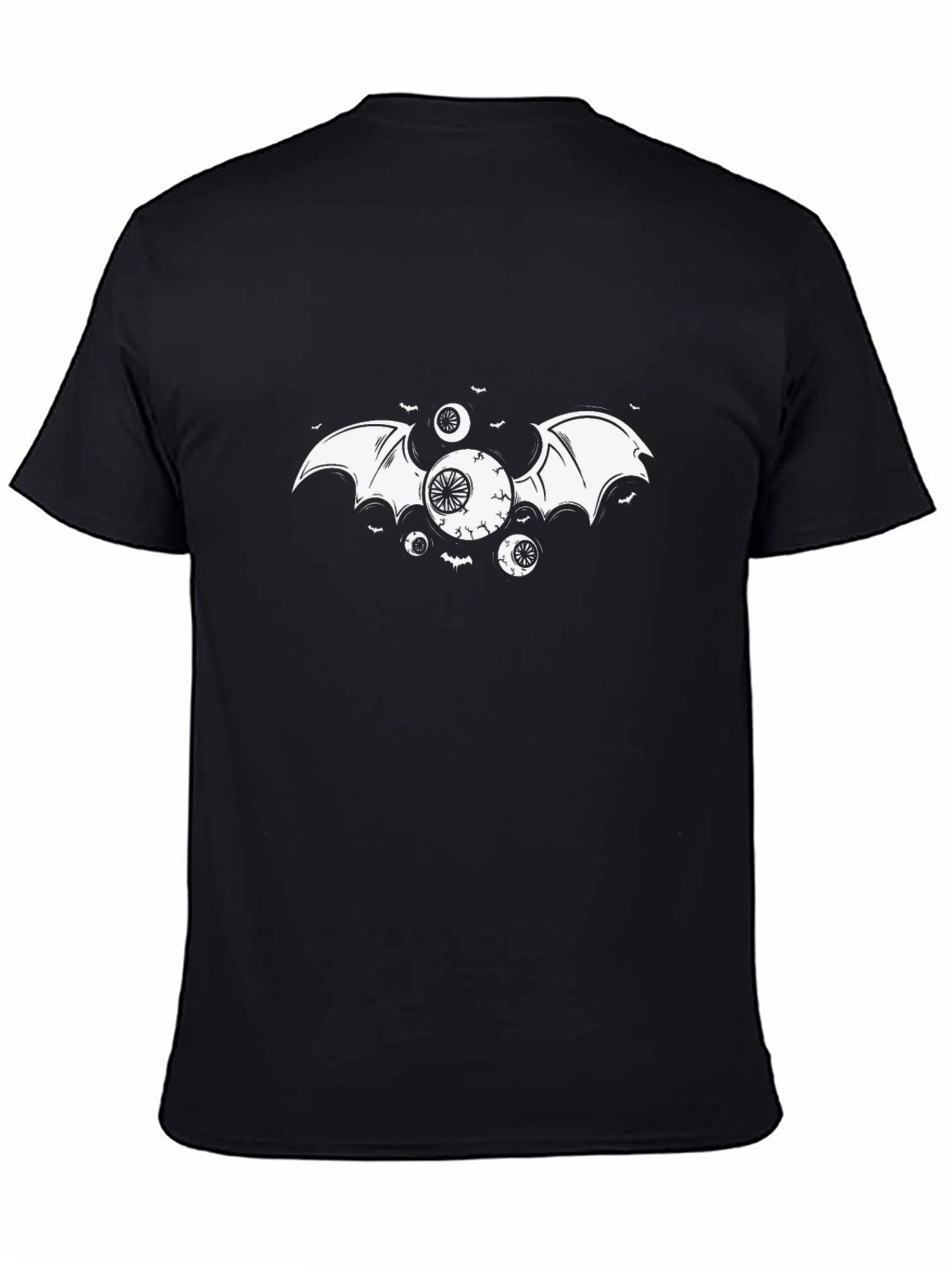 Black Eye Bat Graphic T-Shirt - Halloween Style view 4