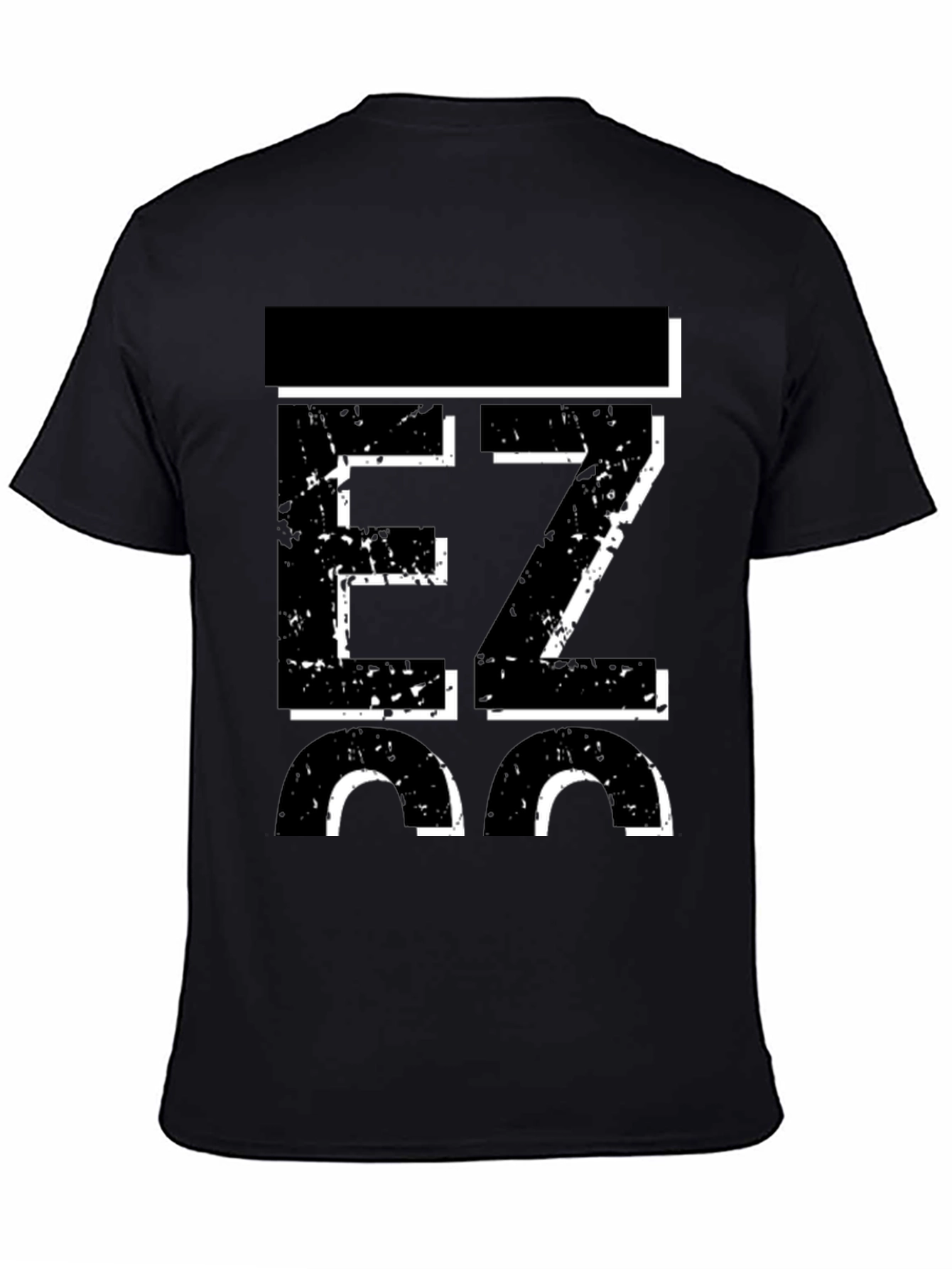 Black EZ 36 Men's Graphic Black T-Shirt view 4