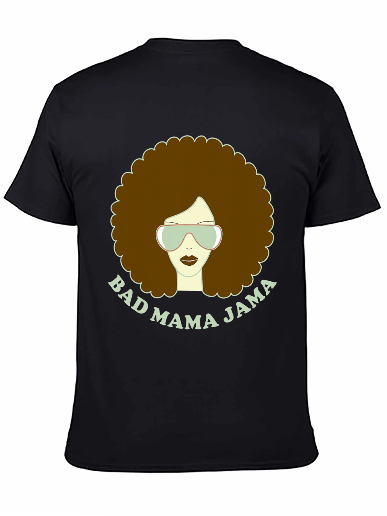 Black Bad Mama Jama Graphic T-Shirt view 4