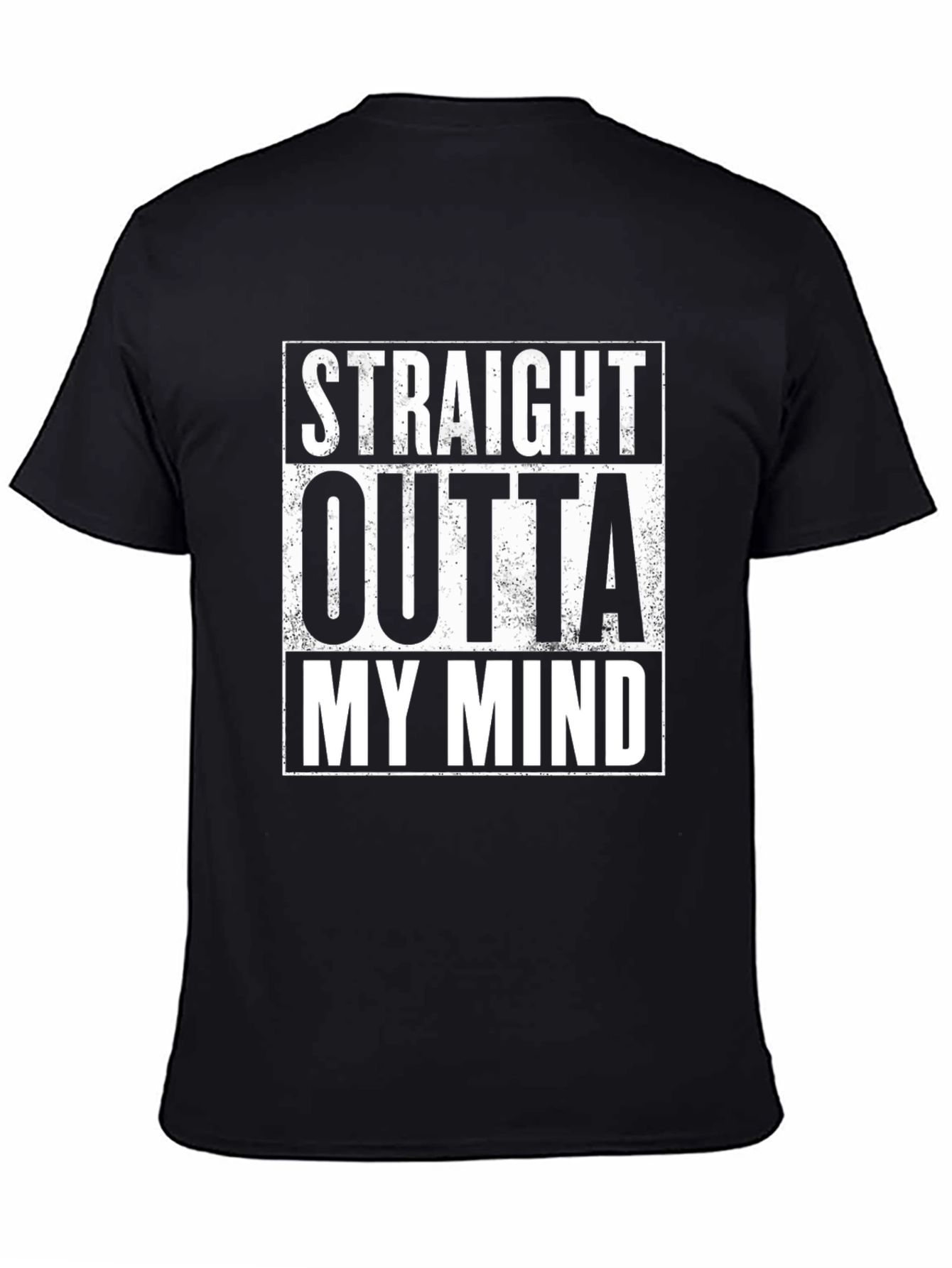 Black Straight Outta My Mind Graphic Tee view 4
