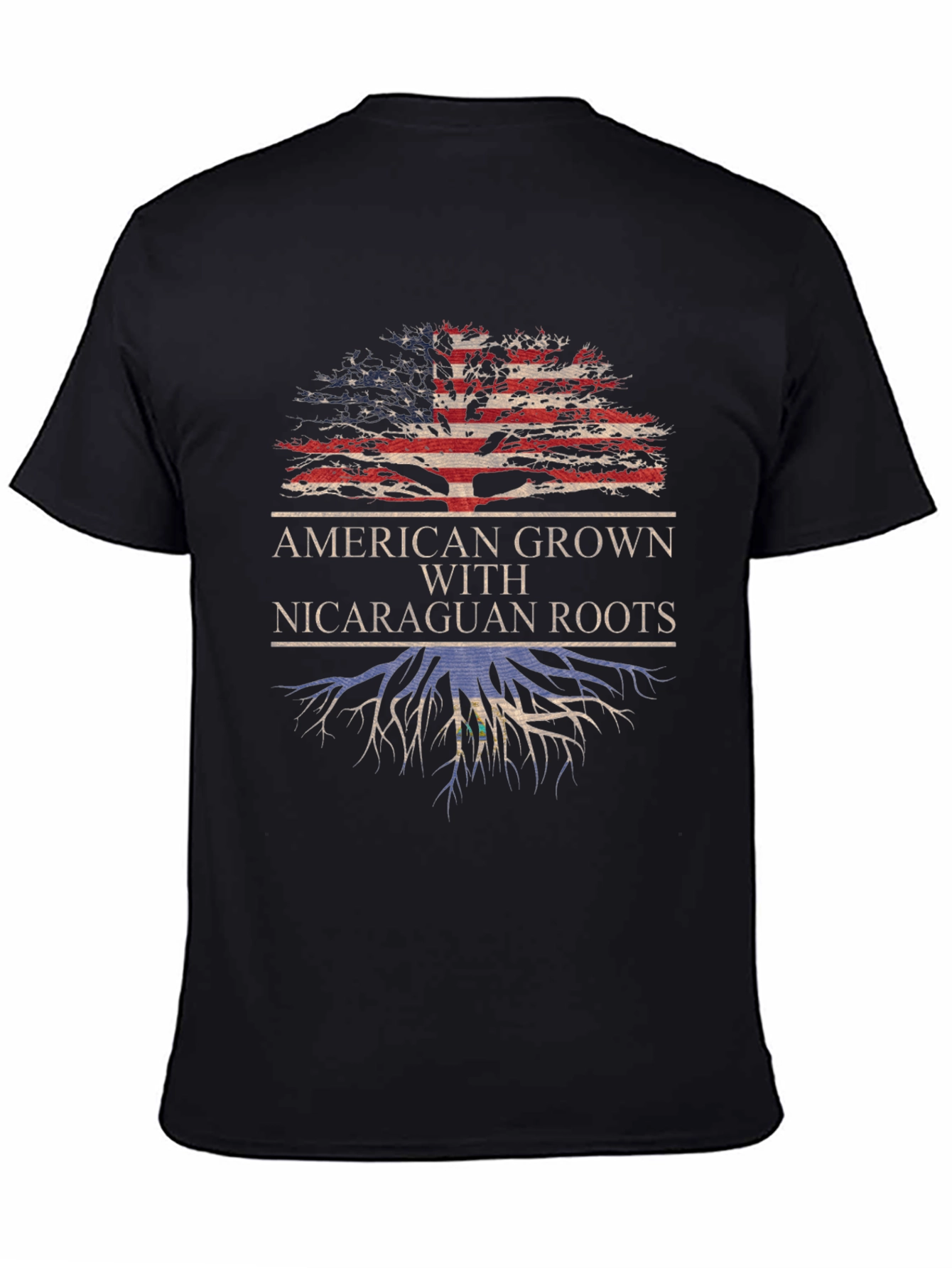 American Grown Nicaraguan Roots T-Shirt - 4