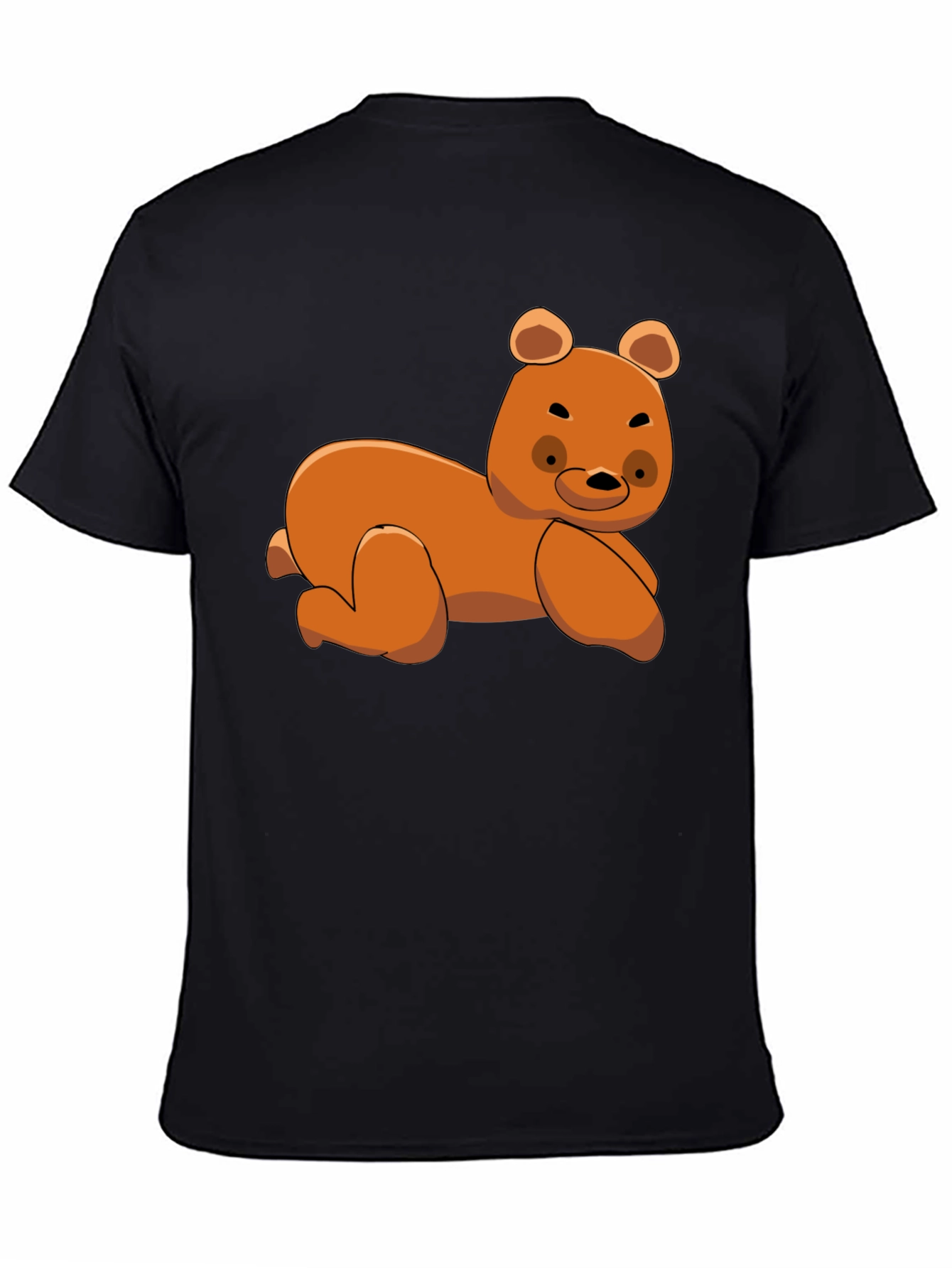 Black Cute Bear Graphic T-Shirt view 4