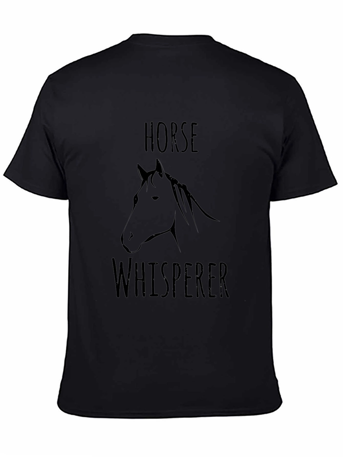Black Horse Whisperer Black Graphic Tee - Men's Short Sleeve view 4