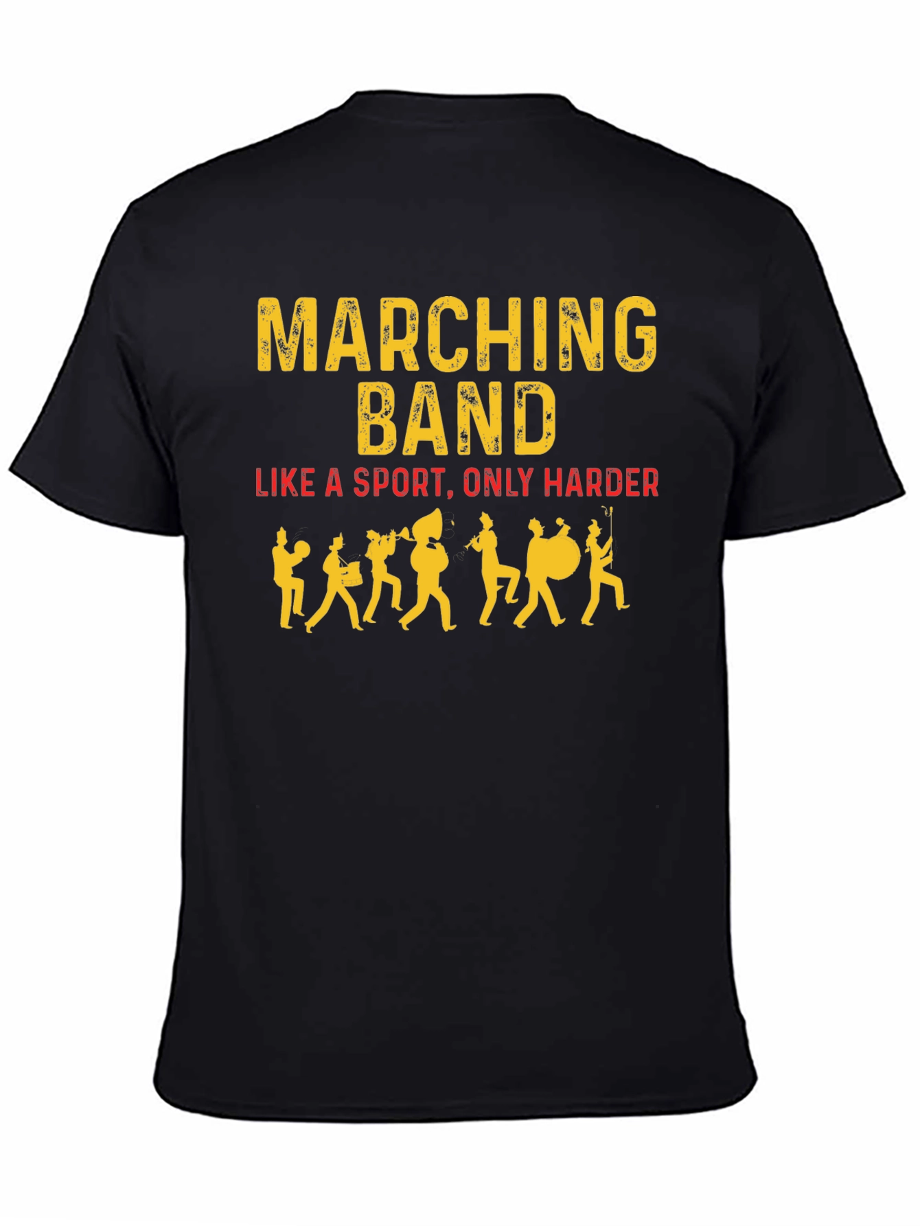 Black Marching Band T-Shirt - Like a Sport, Only Harder view 4