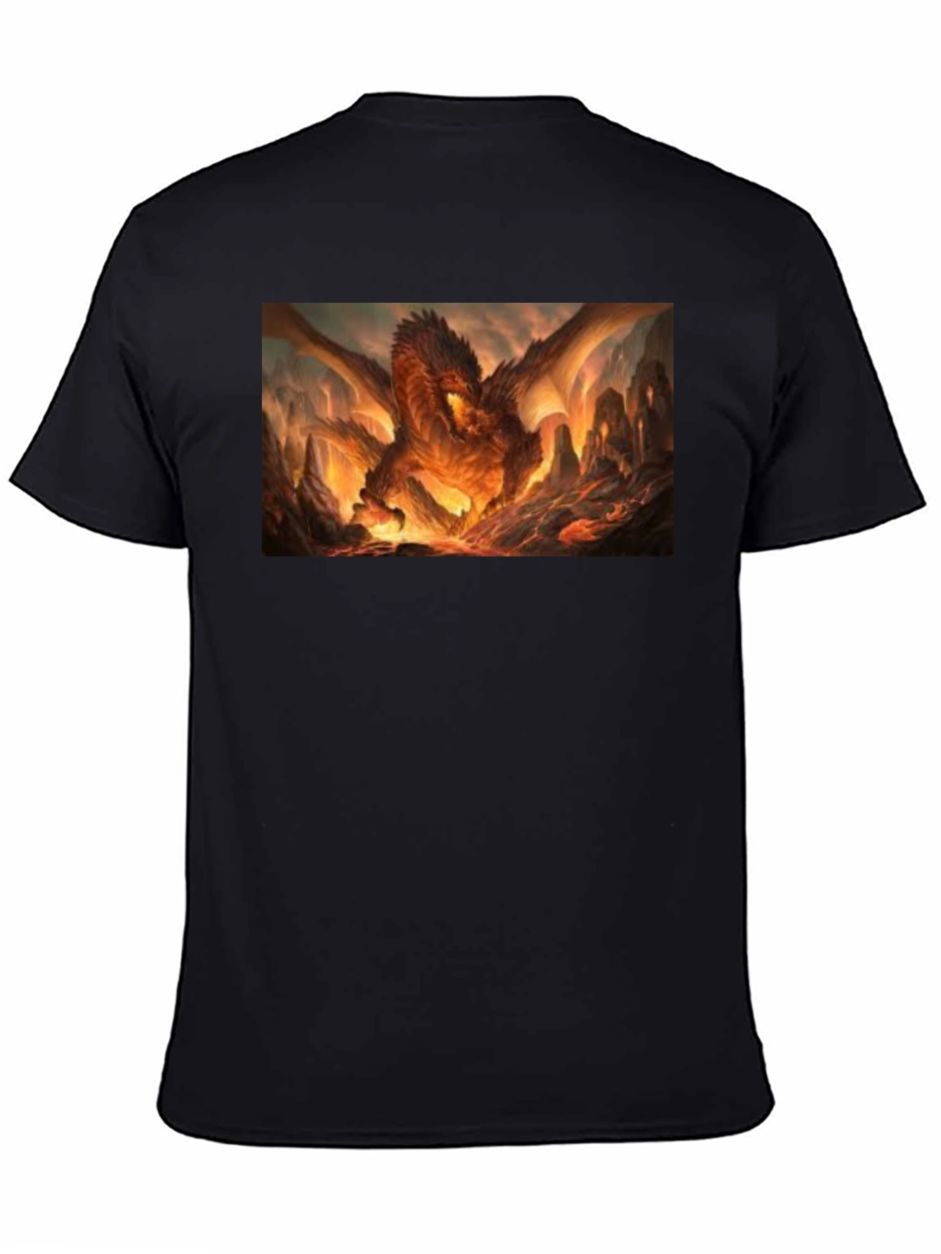 Black Fiery Dragon T-Shirt - Unleash the Beast Within! view 4