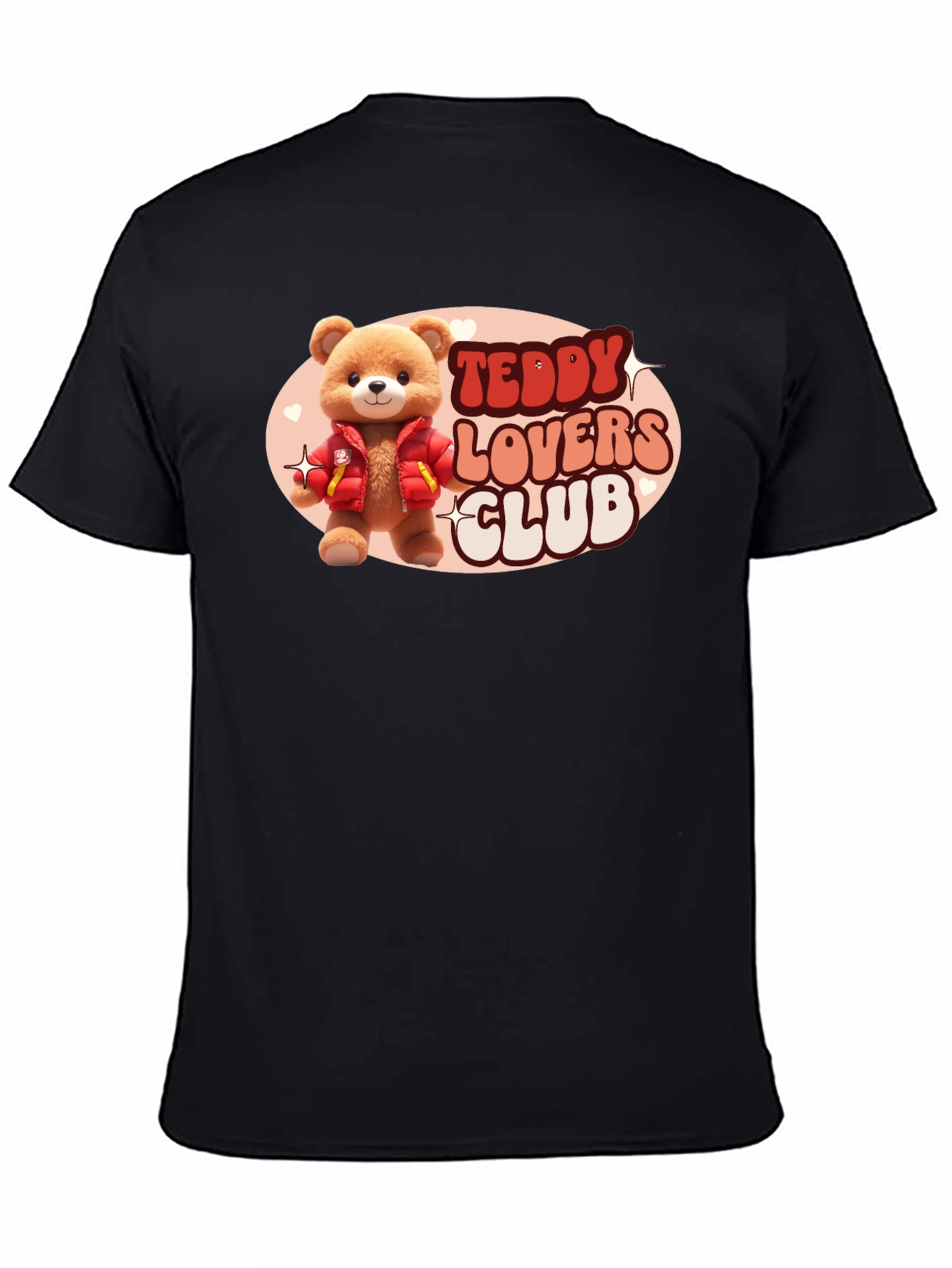 Black Teddy Lovers Club Black T-Shirt view 4