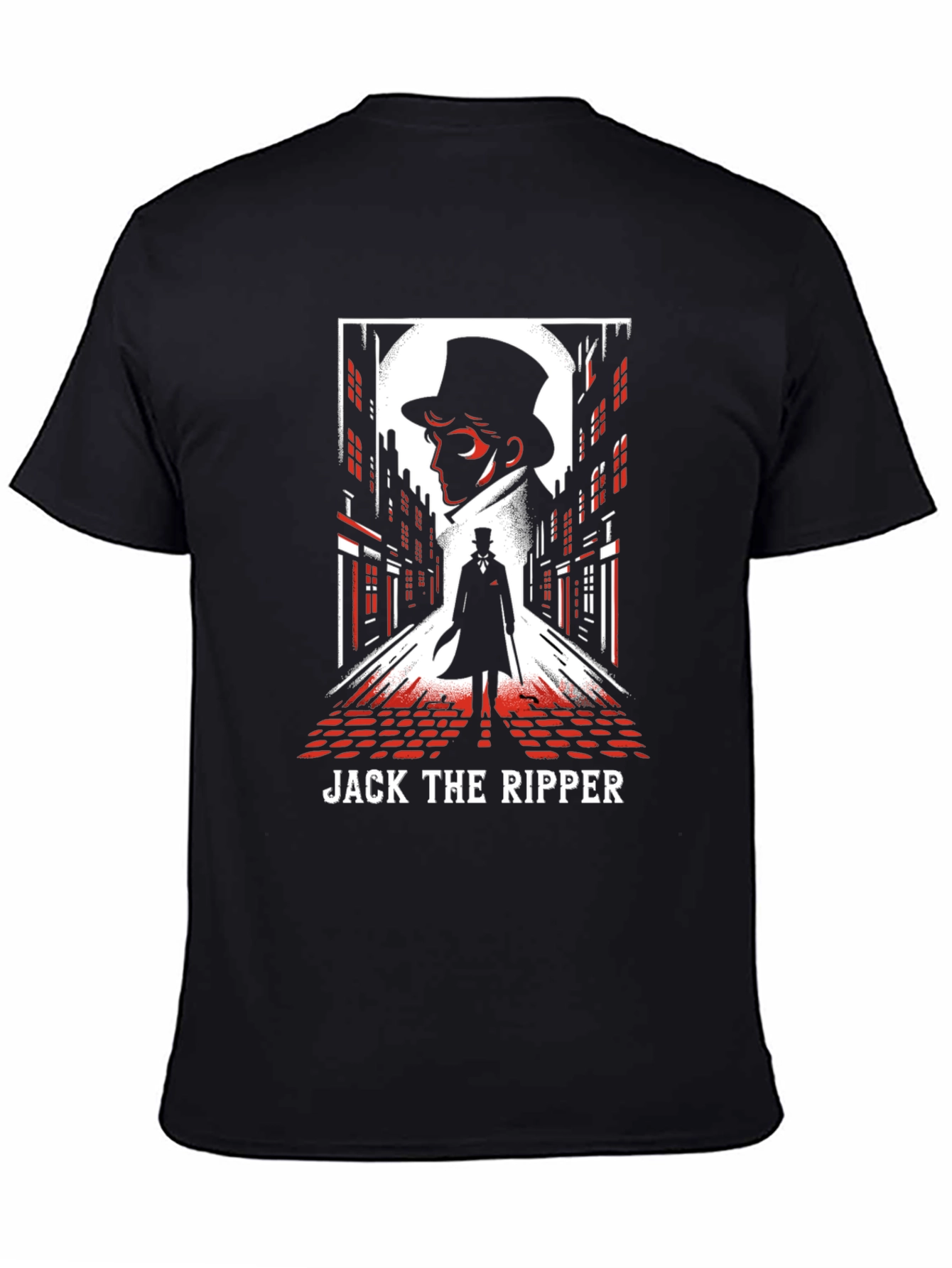 Black Jack the Ripper Graphic Tee - Spooky Season Apparel view 4