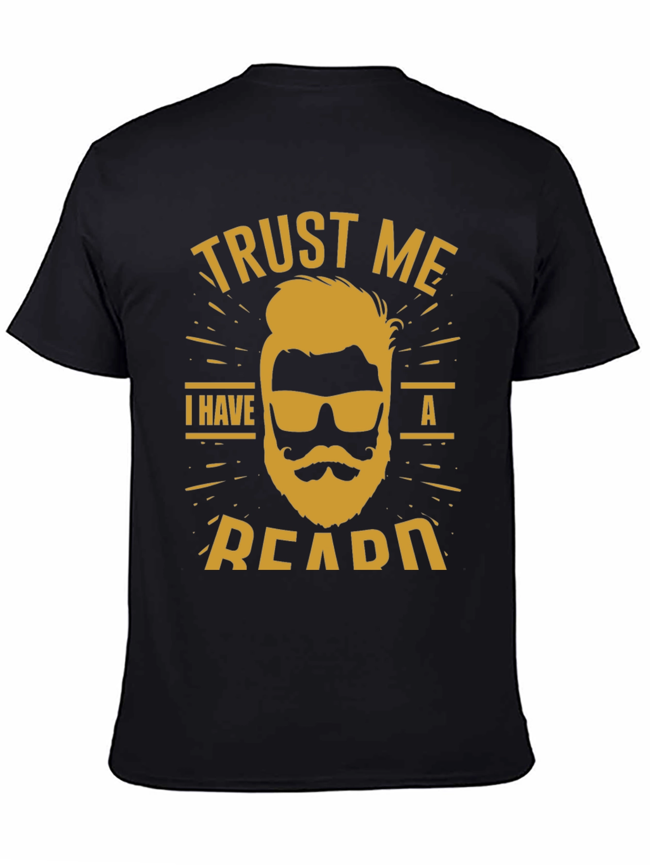 Black Trust Me I Have a Beard T-Shirt view 4