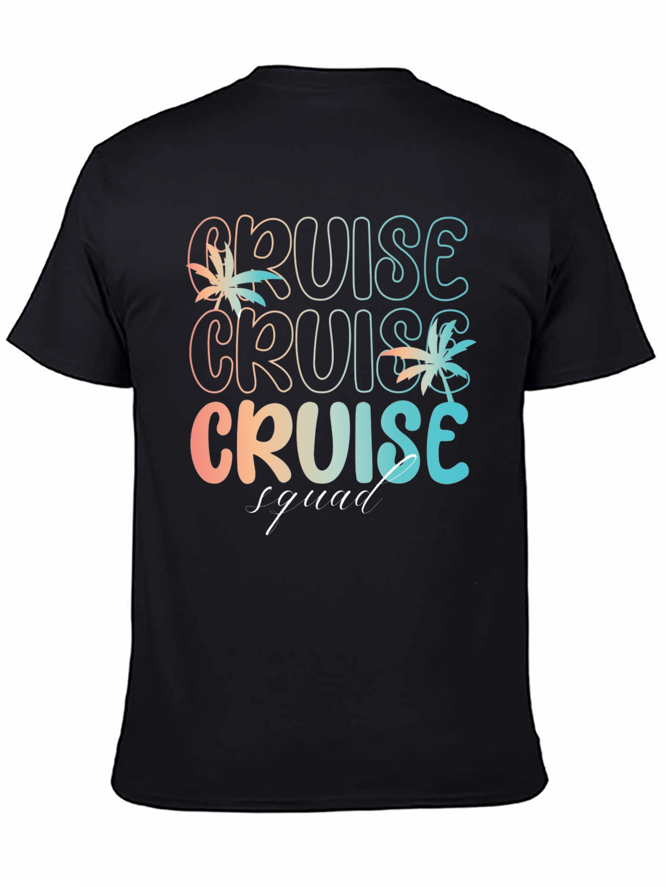 Black Cruise Squad Graphic T-Shirt - Vacation Ready view 4