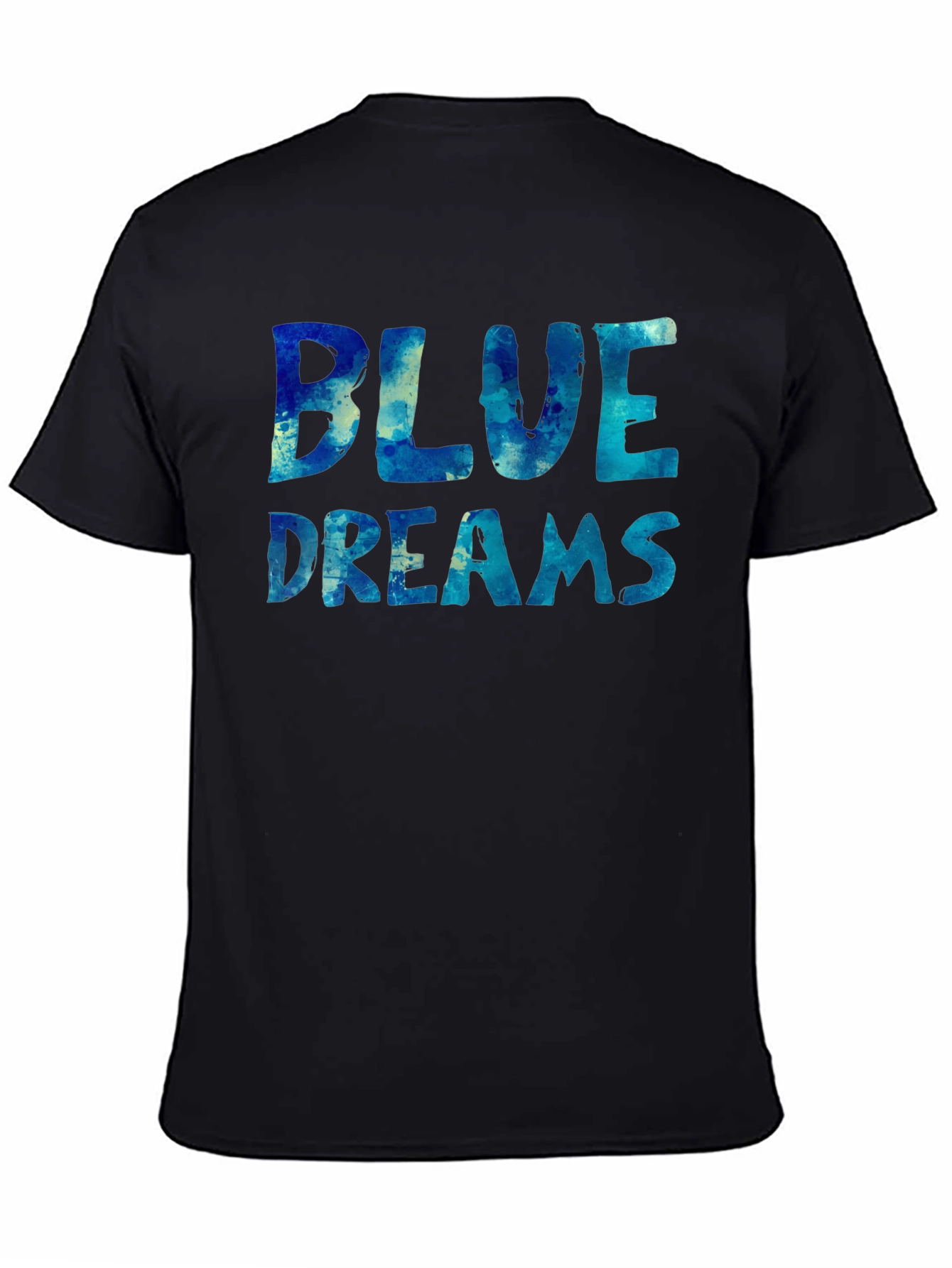 Black Blue Dreams Graphic T-Shirt view 4