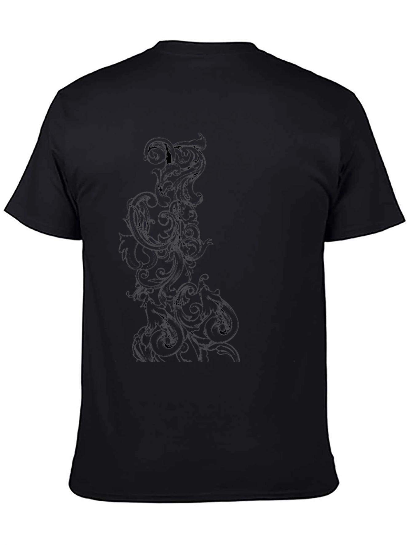 Black Black Graphic Tee - Modern Style view 4